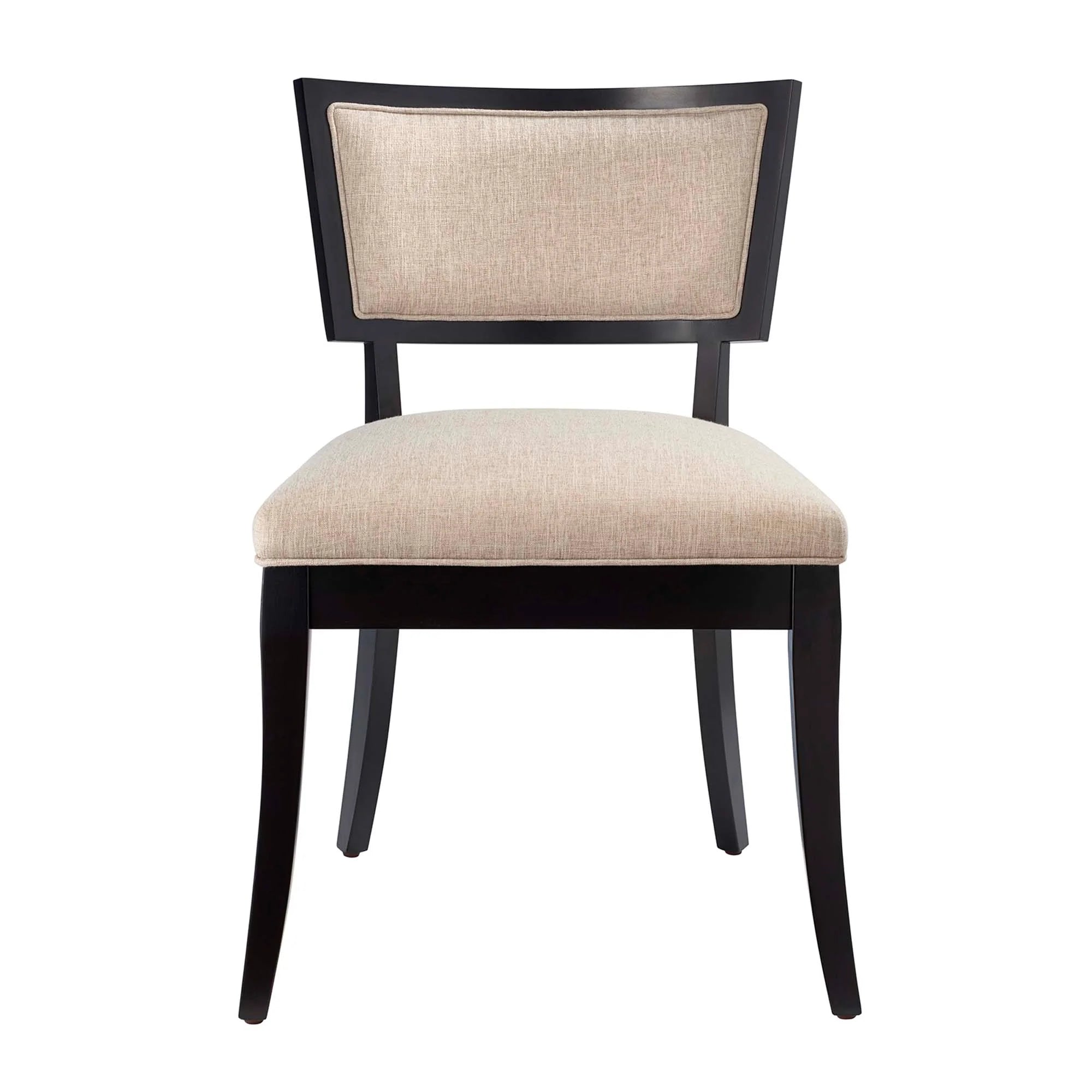 Pristine Upholstered Fabric Dining Chairs Set of 2