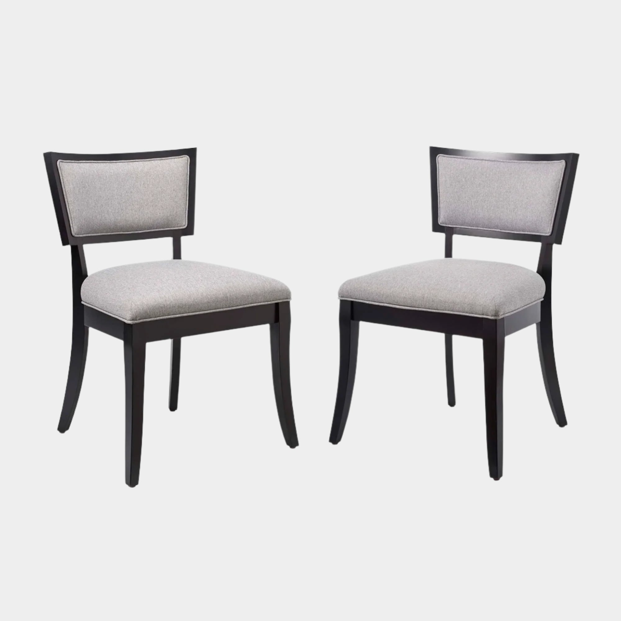 Pristine Upholstered Fabric Dining Chairs Set of 2