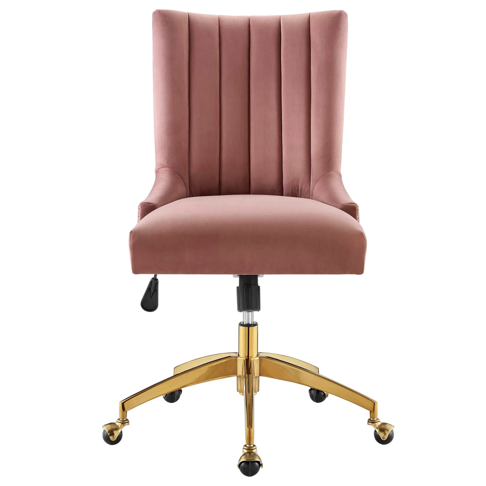 Chaise de bureau en velours capitonné Empower Channel