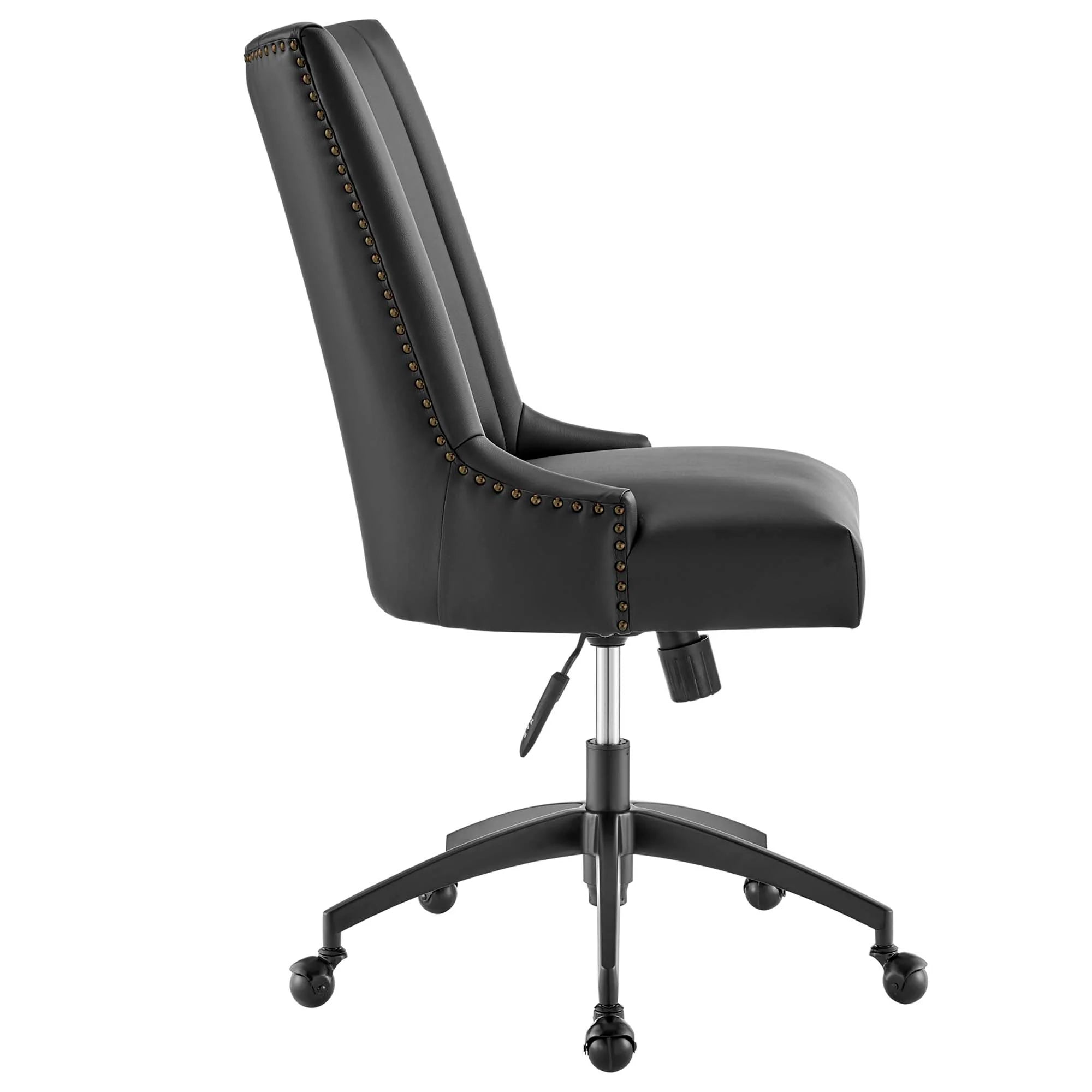 Chaise de bureau en cuir végétalien tufté Empower Channel