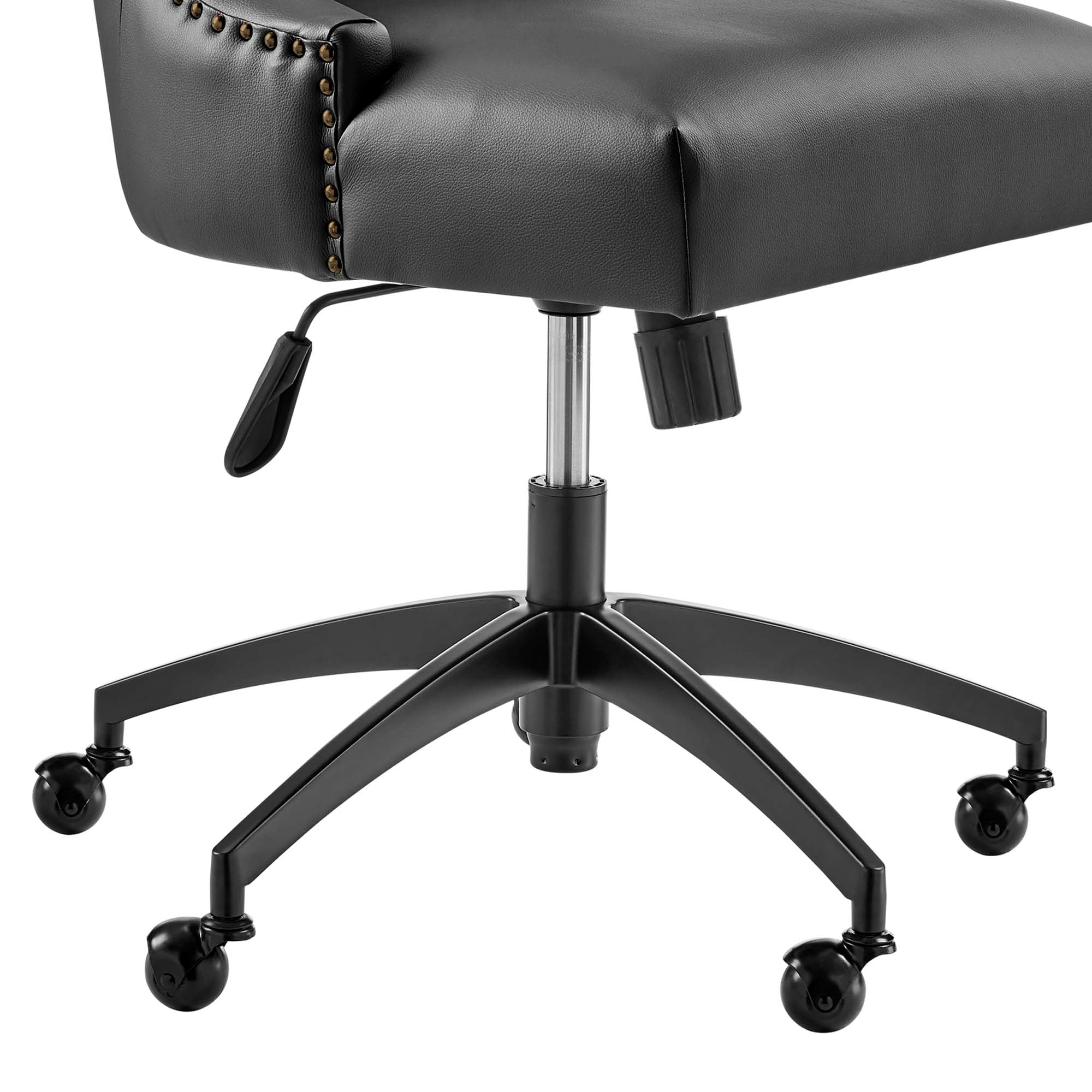 Chaise de bureau en cuir végétalien tufté Empower Channel