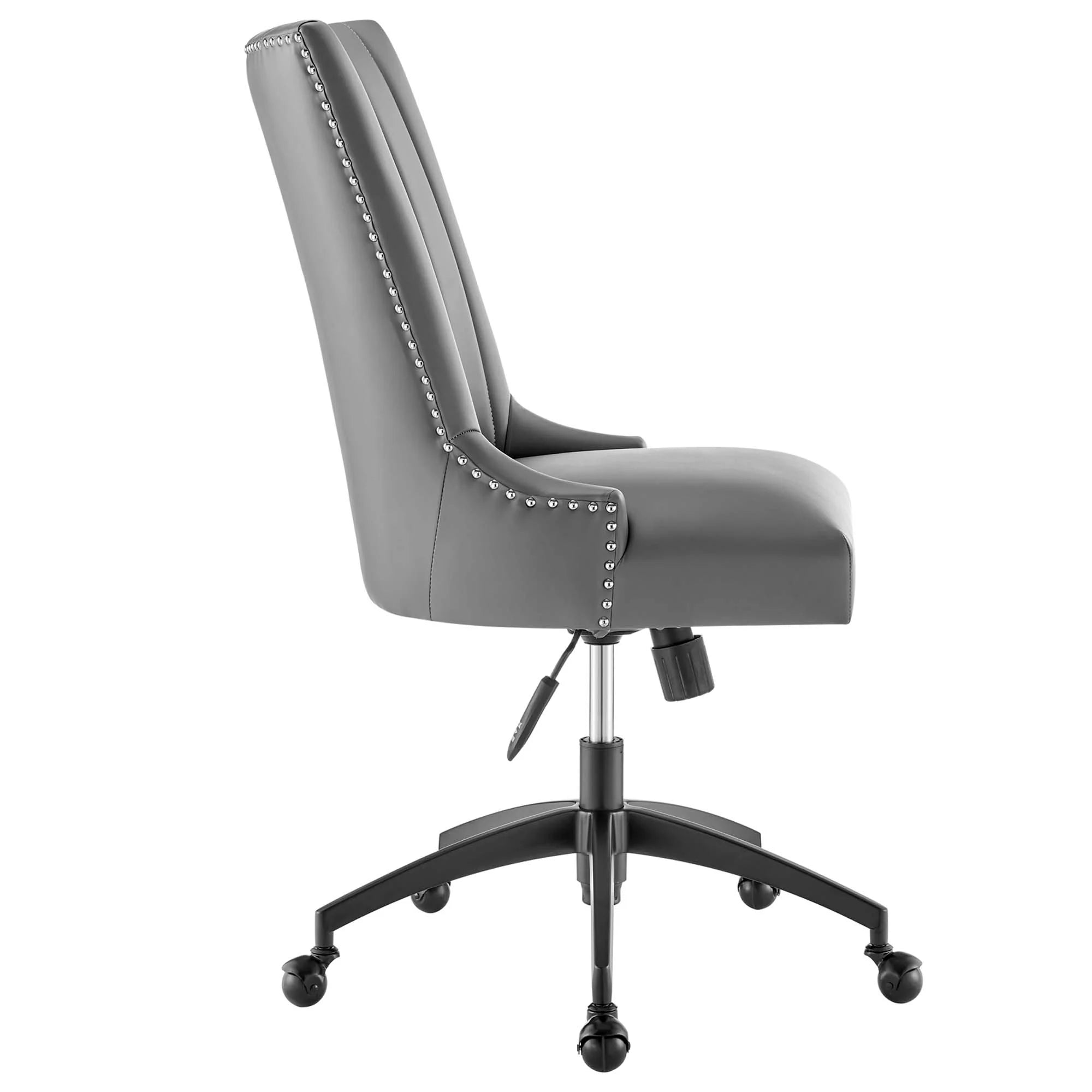 Chaise de bureau en cuir végétalien tufté Empower Channel