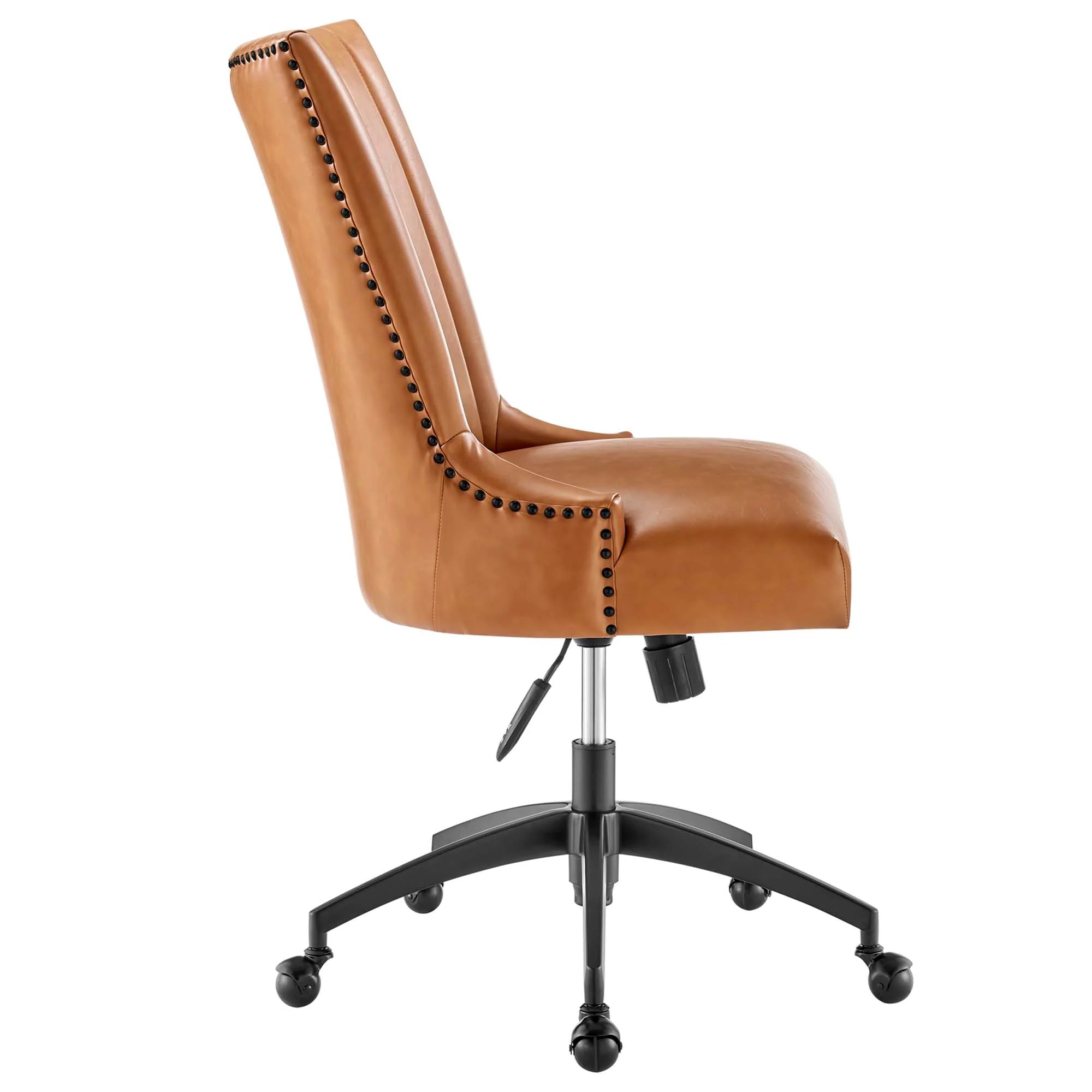 Chaise de bureau en cuir végétalien tufté Empower Channel