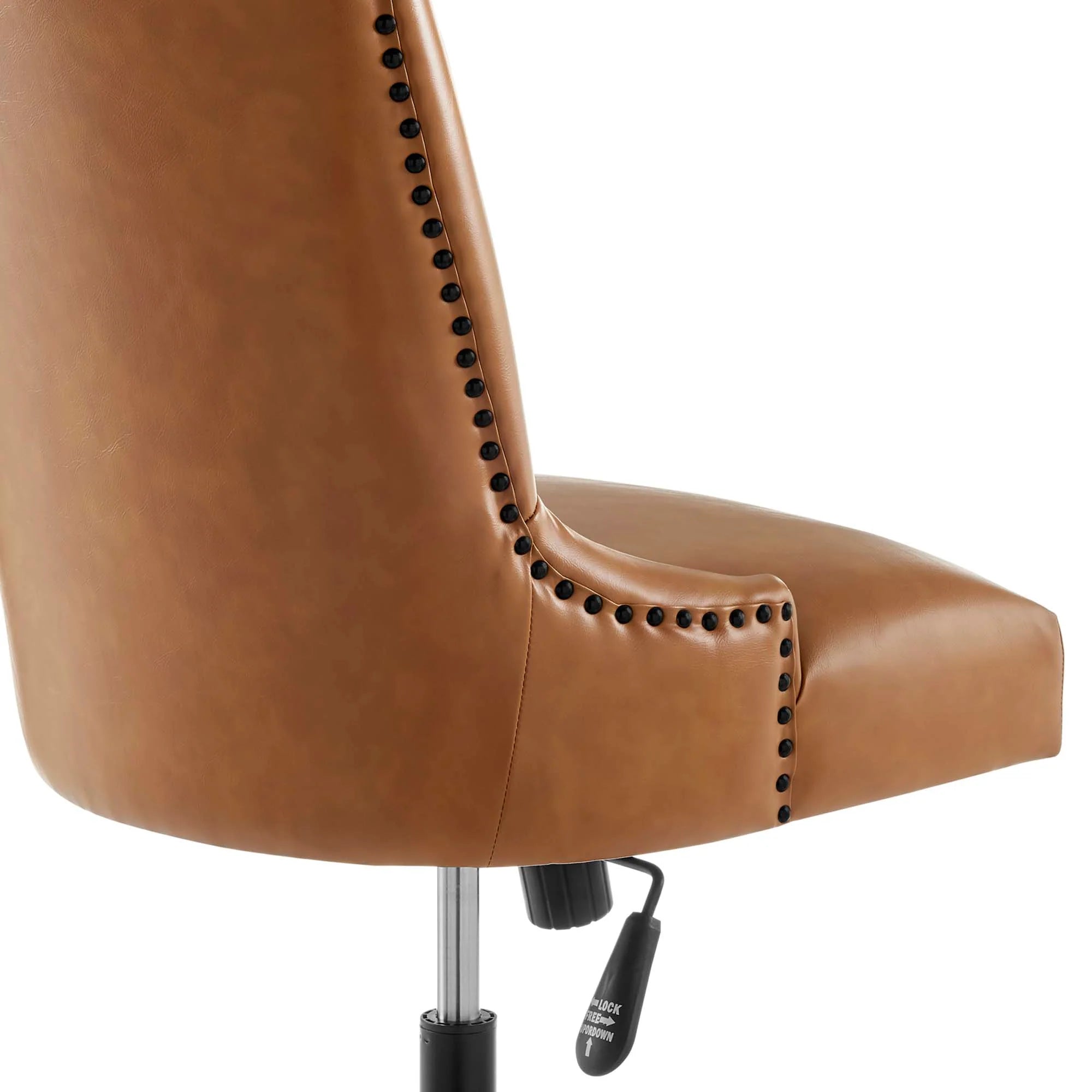 Chaise de bureau en cuir végétalien tufté Empower Channel