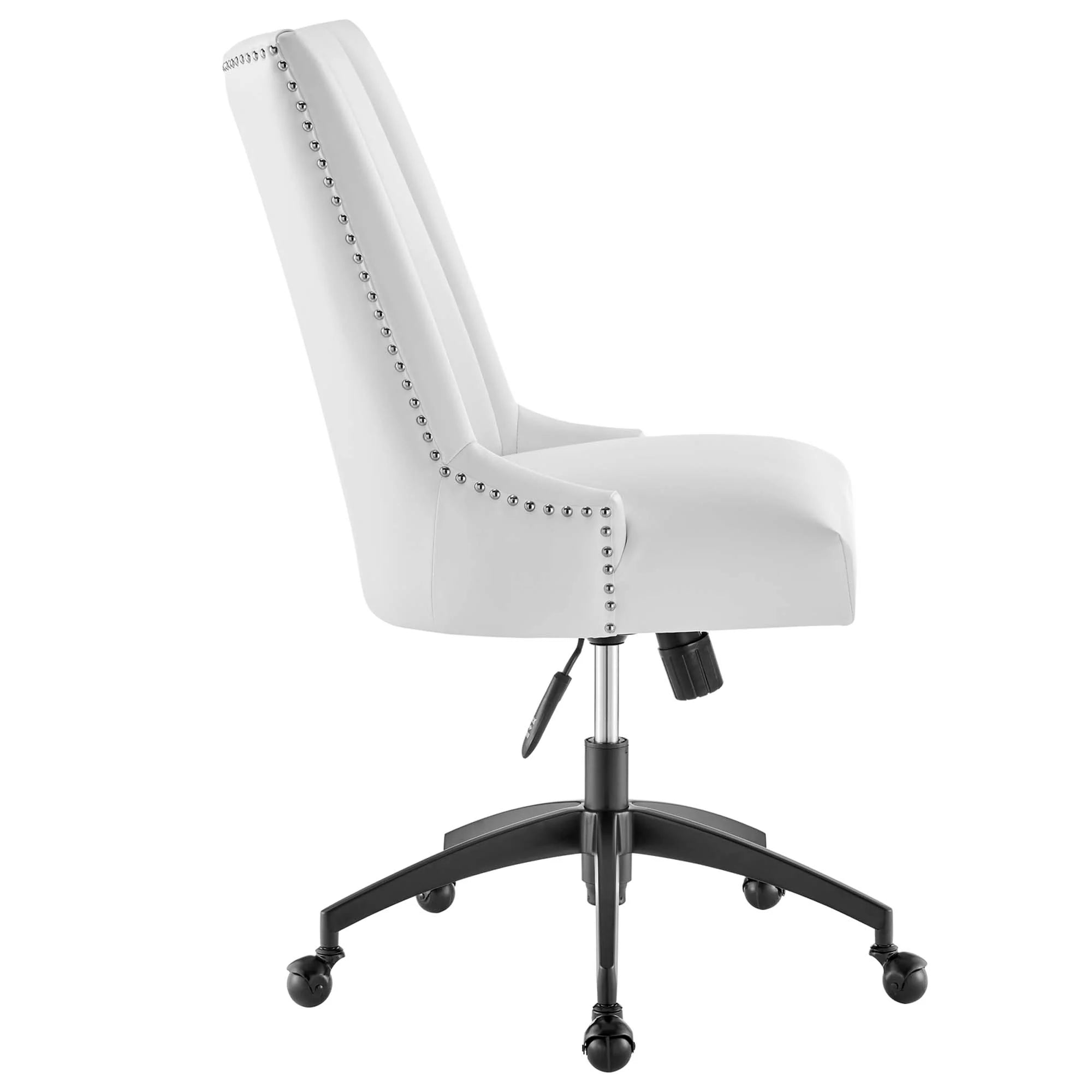 Chaise de bureau en cuir végétalien tufté Empower Channel