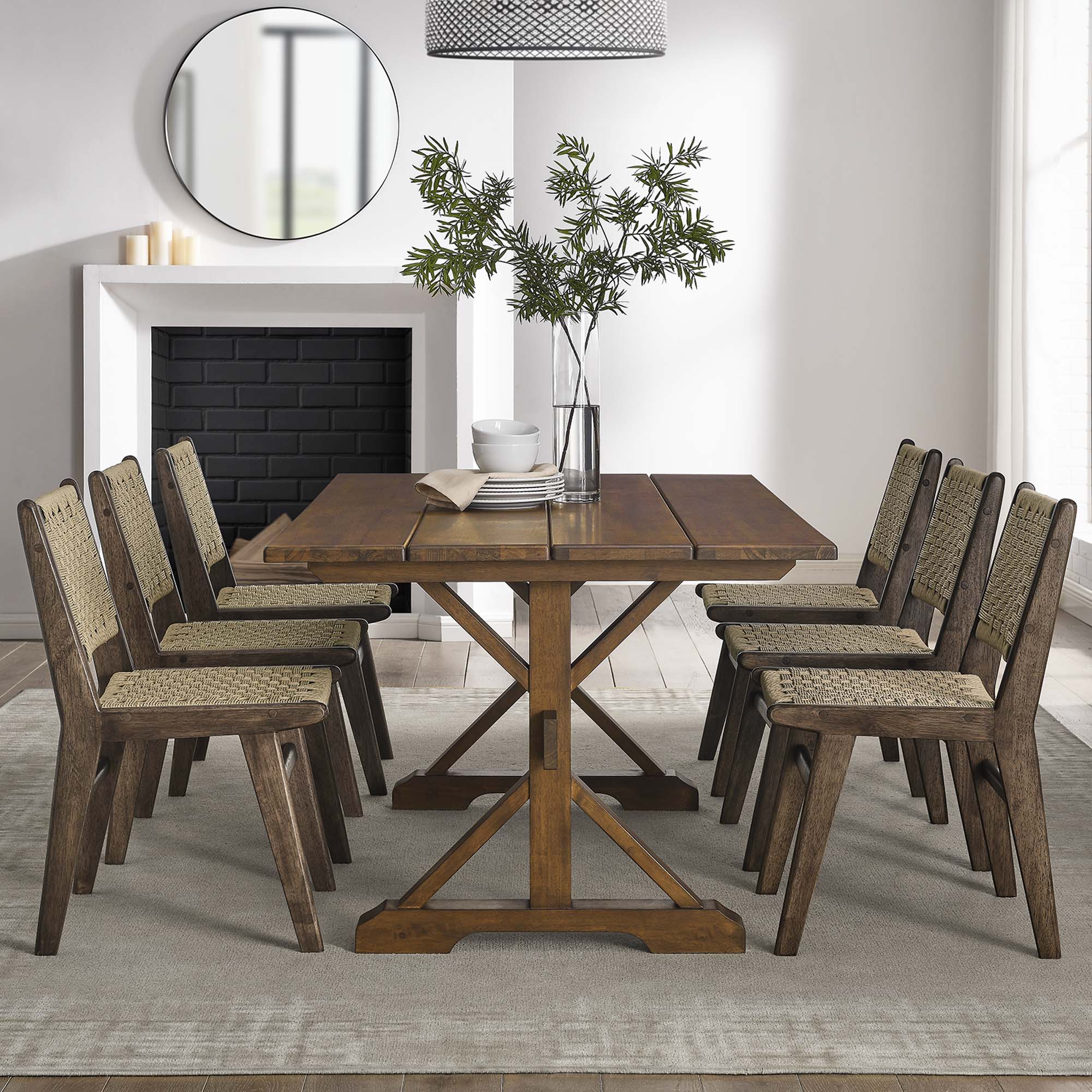 Windchime 71" Wood Dining Table