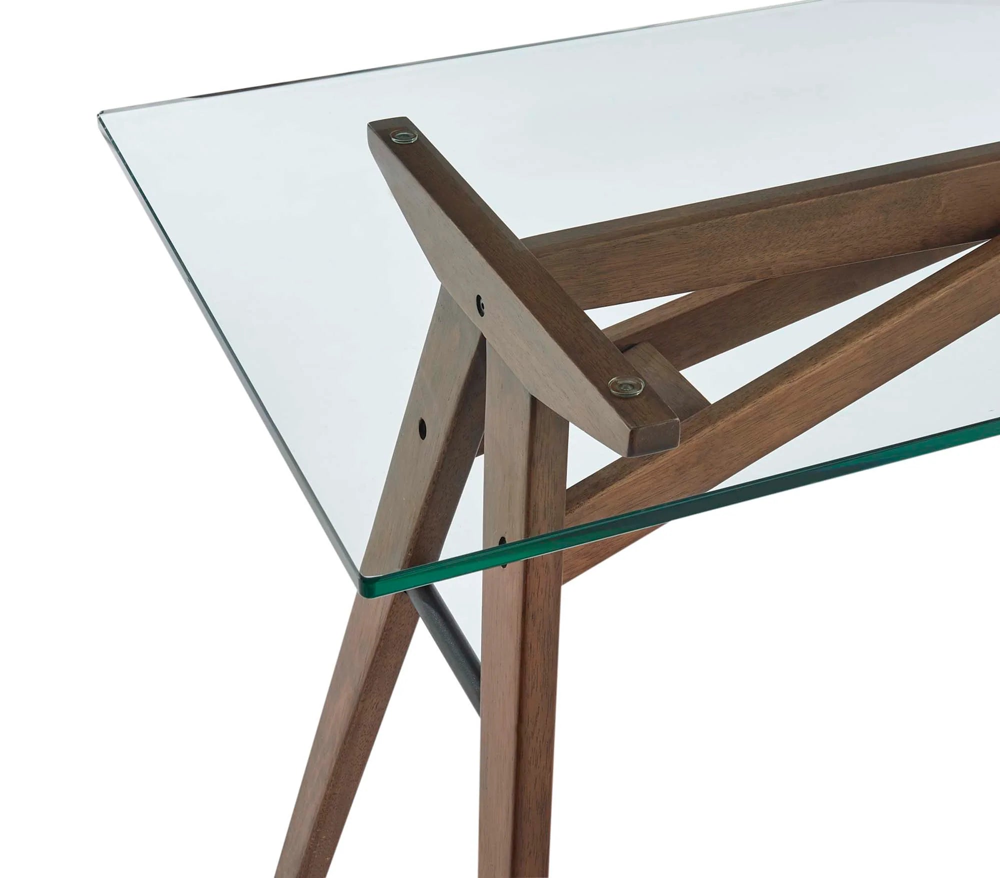 Steadfast Glass Top Office Desk