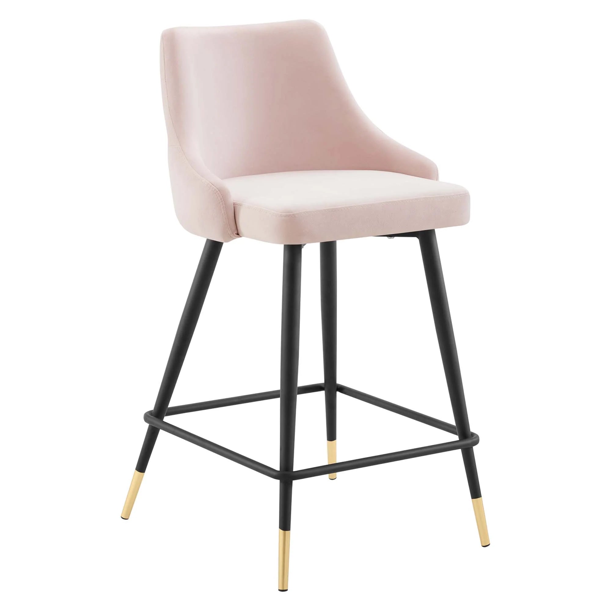 Adorn Performance Velvet Counter Stool Set of 2