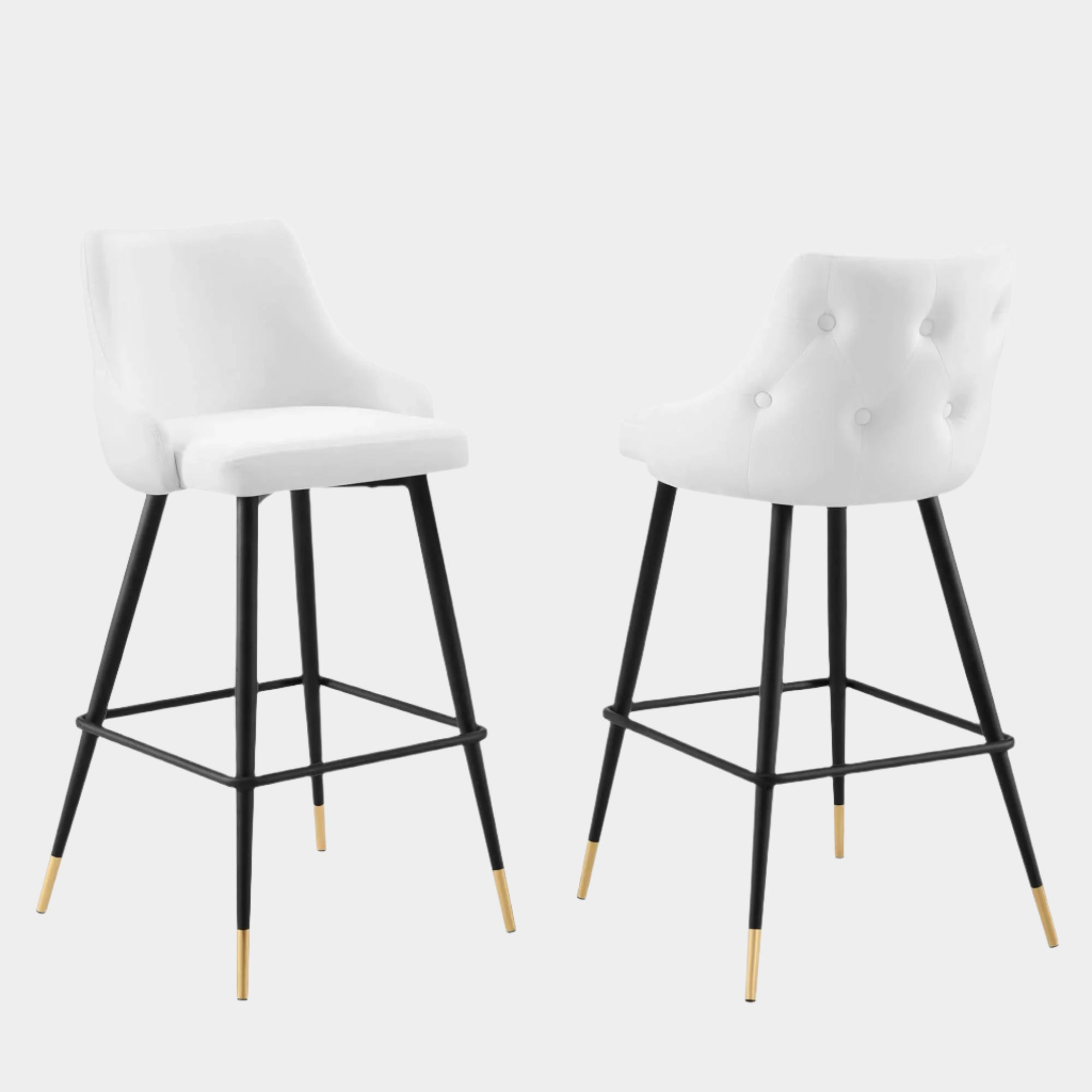 Adorn Performance Velvet Bar Stool Set of 2