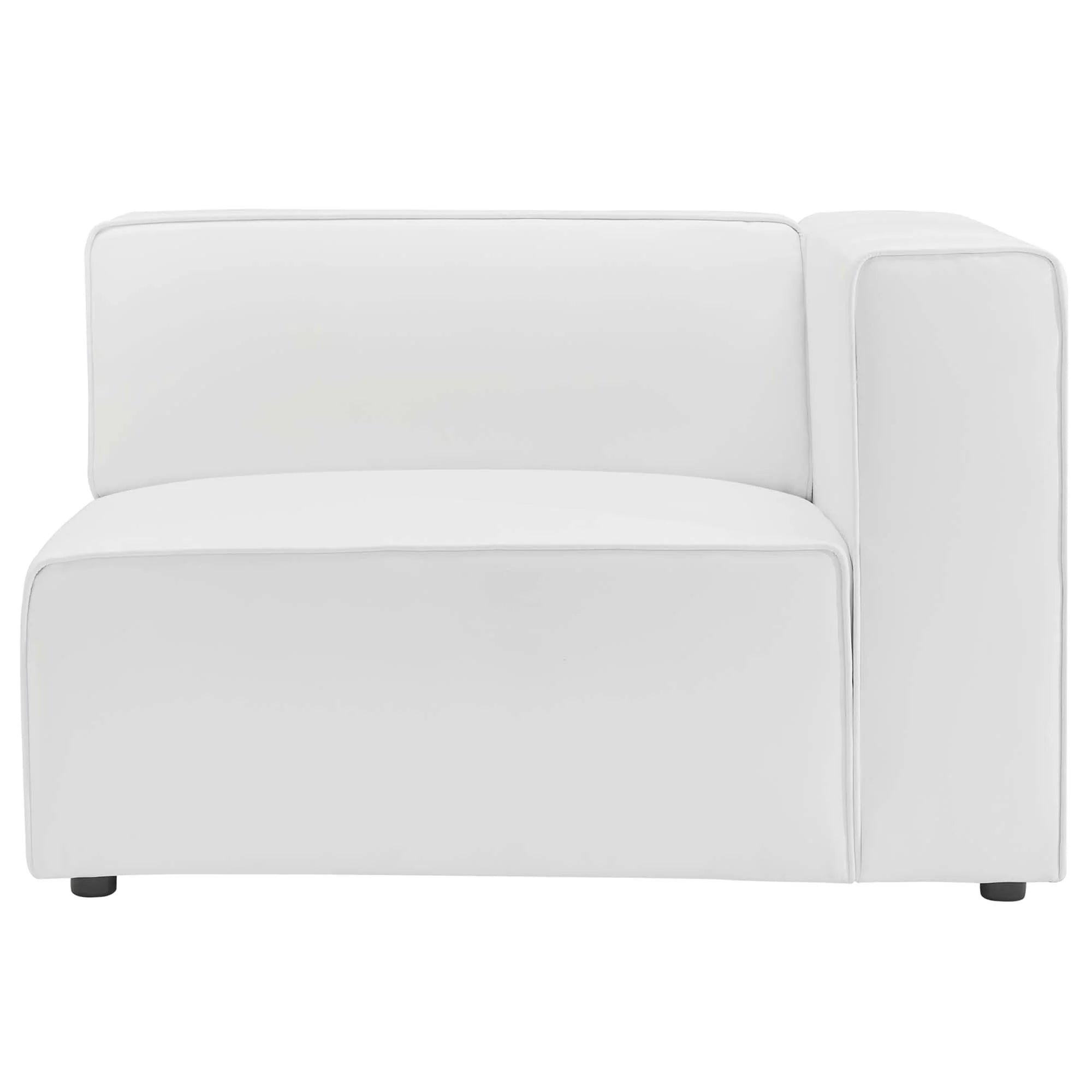 Chaise sans accoudoirs rembourrée en duvet Commix