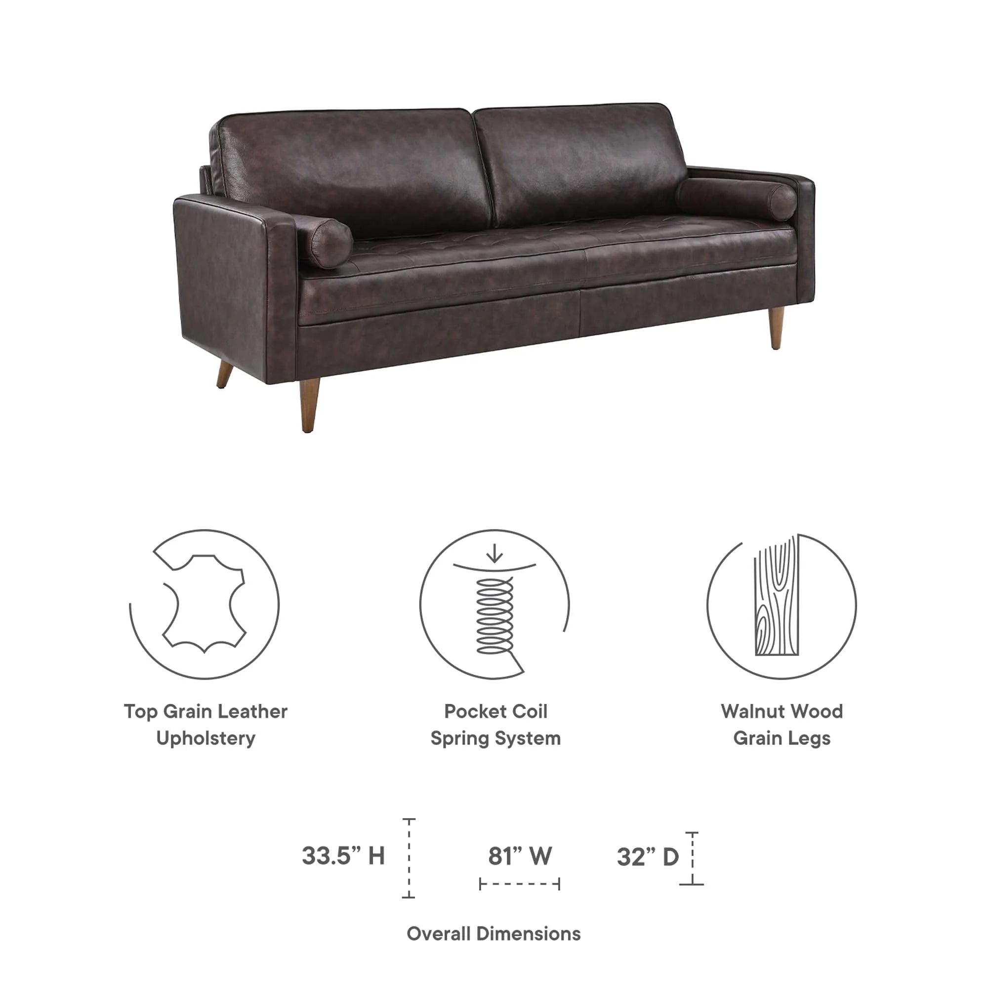 Valour Leather Sofa