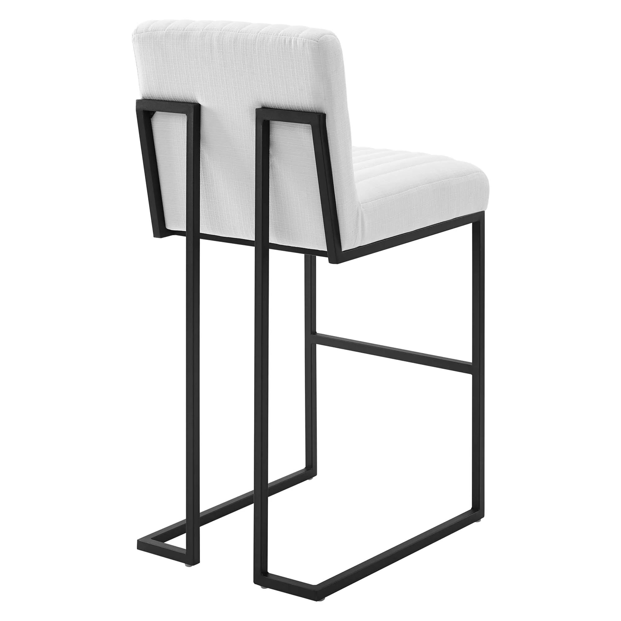 Indulge Channel Tufted Fabric Bar Stool