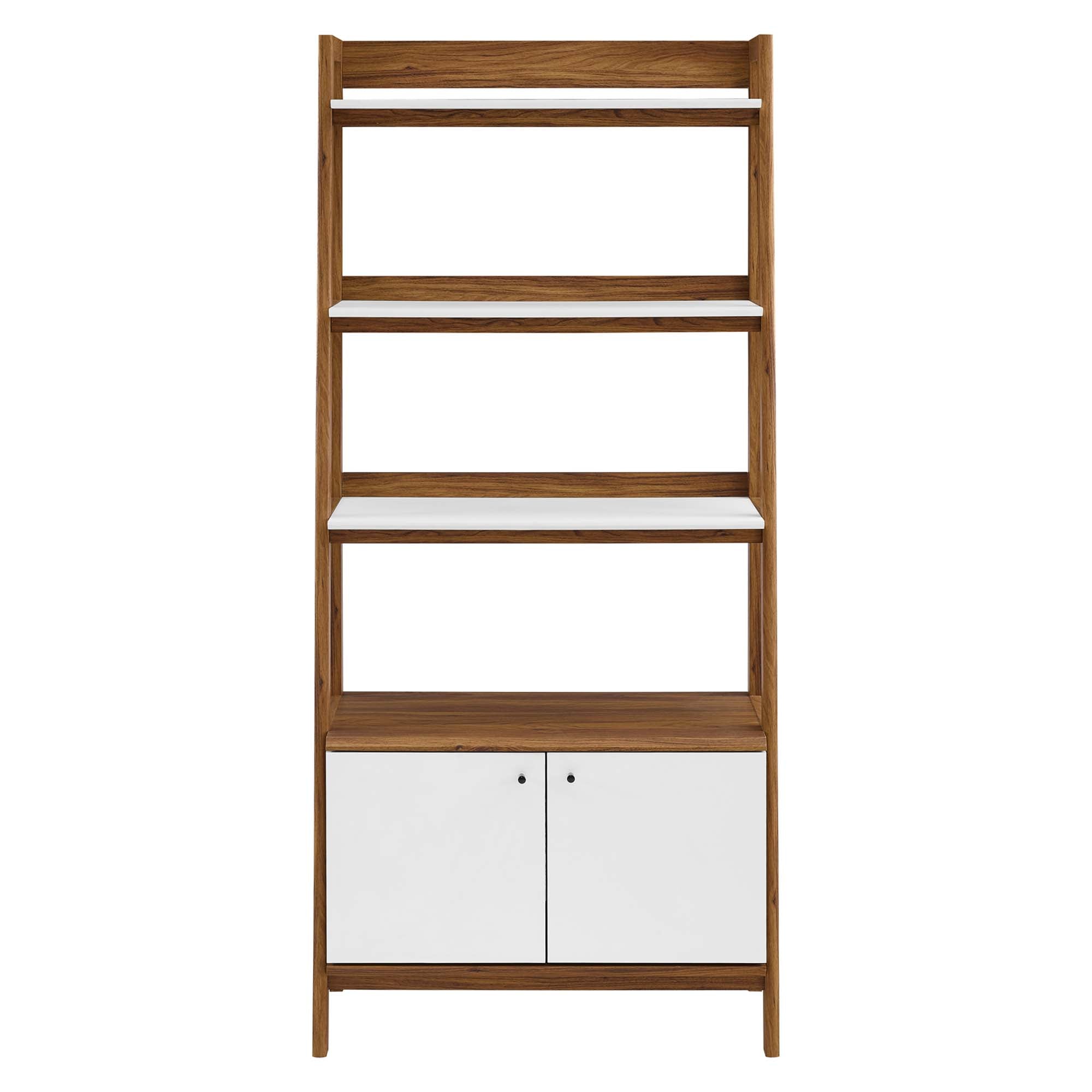 Bixby 33" Bookshelf in Walnut White