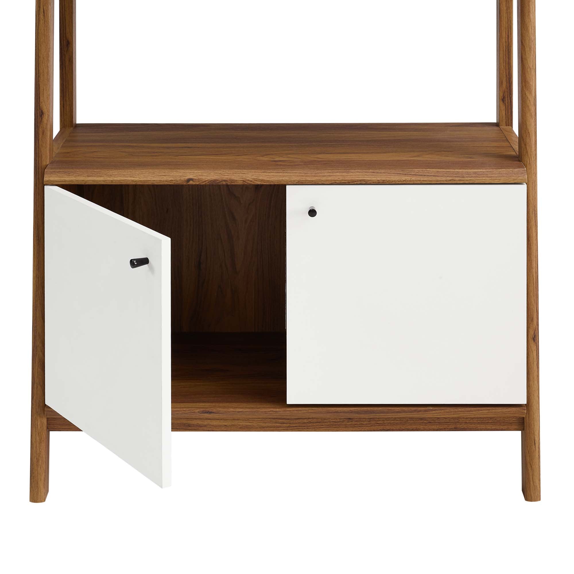 Bixby 33" Bookshelf in Walnut White