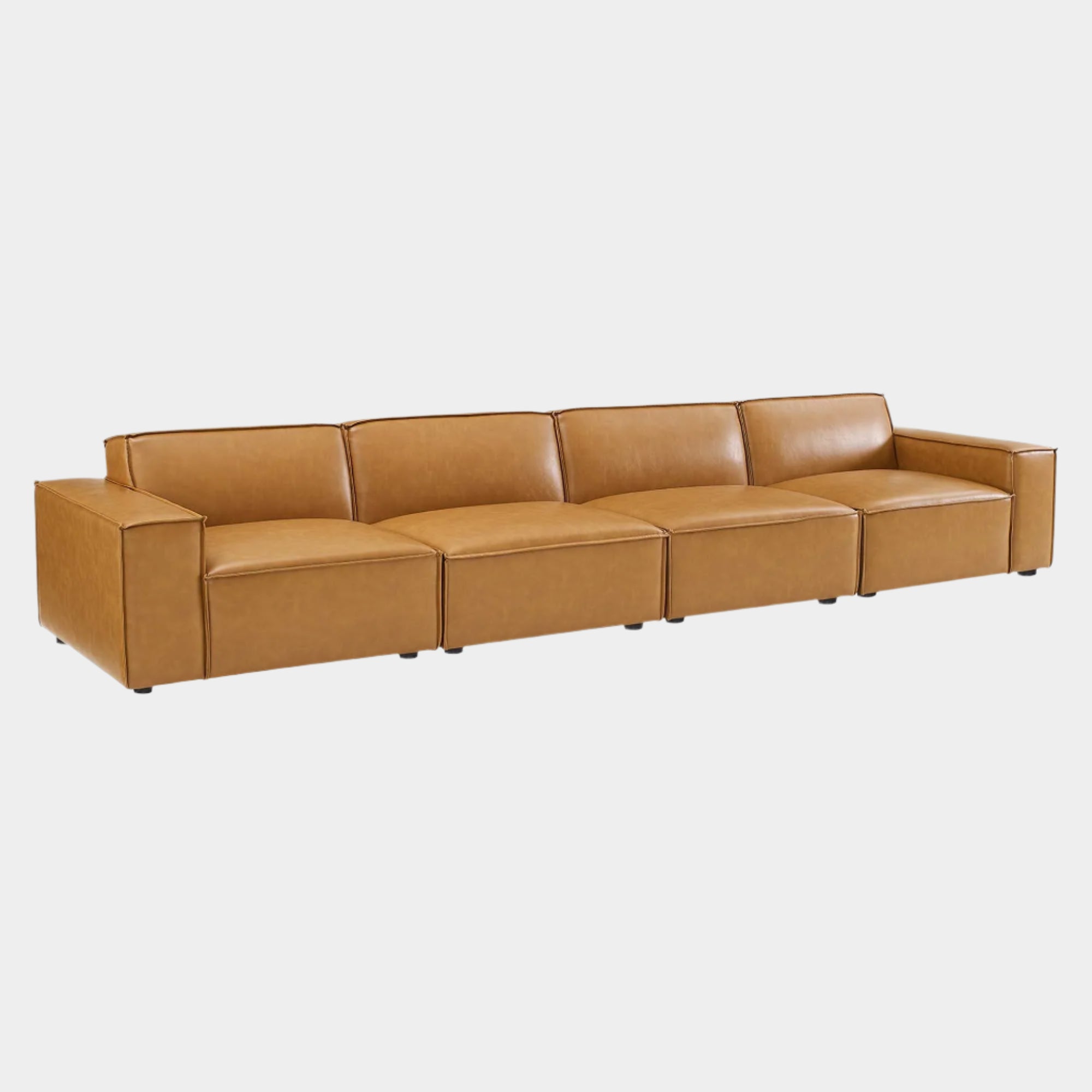 Restore Vegan Leather 4-Piece Sofa