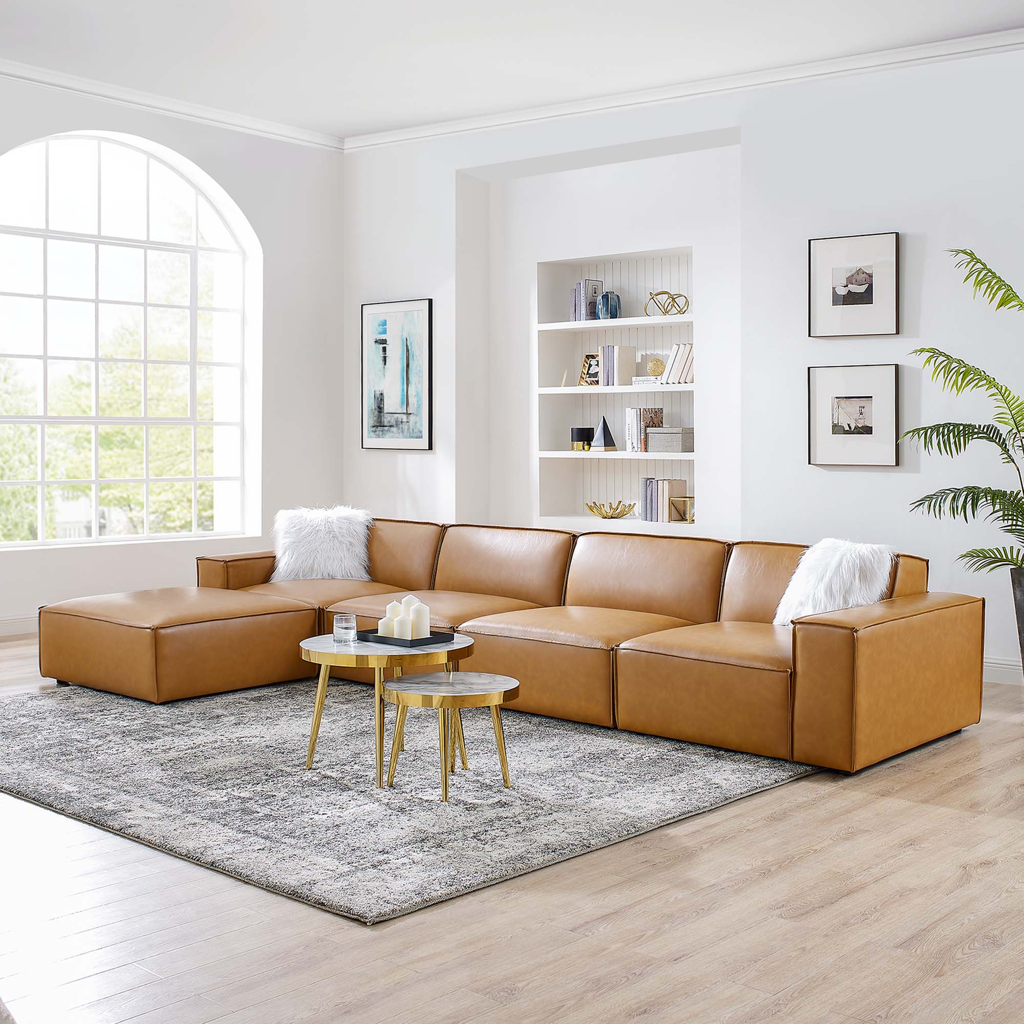 Restore 5-Piece Vegan Leather Sectional Sofa