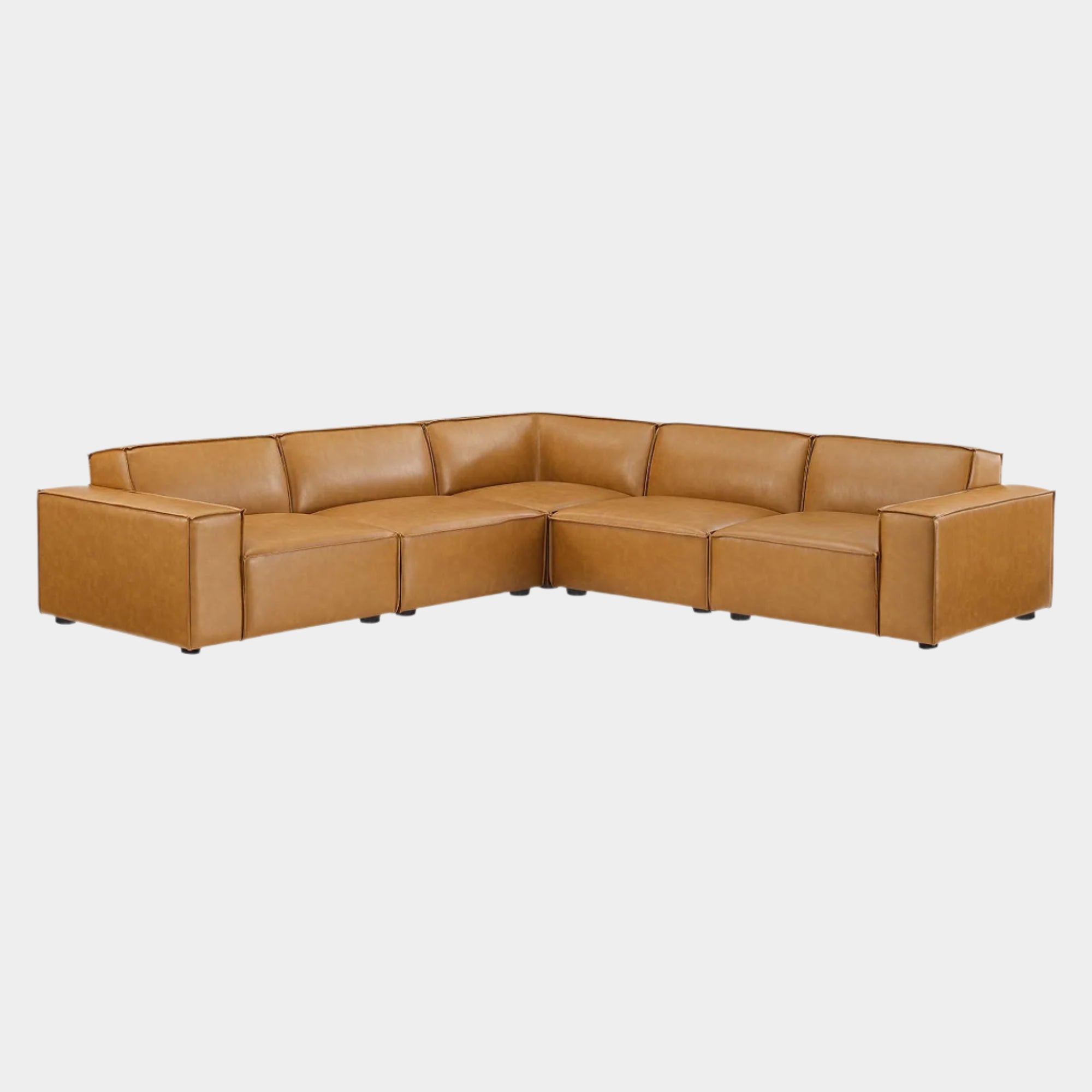 Restore 5-Piece Vegan Leather Sectional Sofa