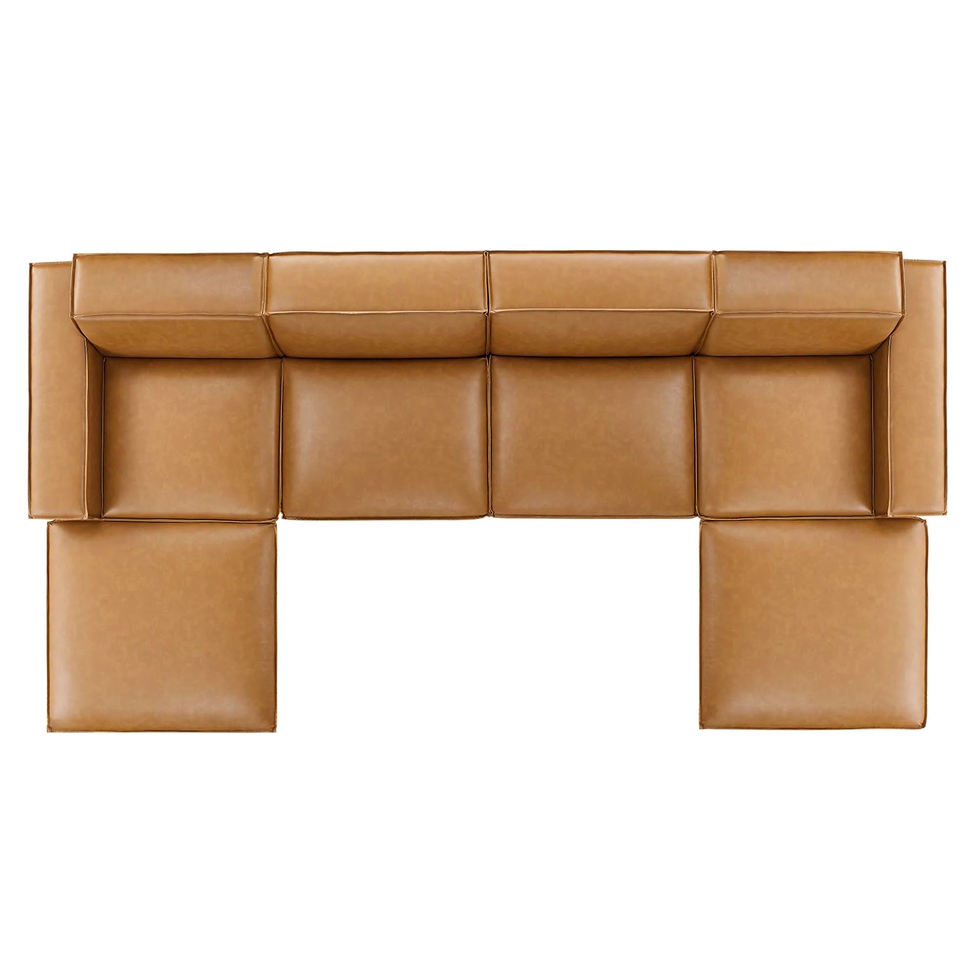 Restore 6-Piece Vegan Leather Sectional Sofa