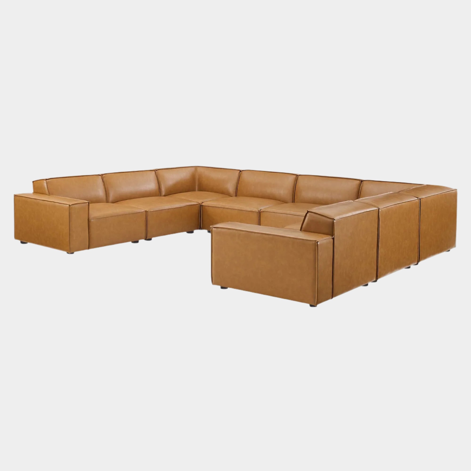 Restore 8-Piece Vegan Leather Sectional Sofa