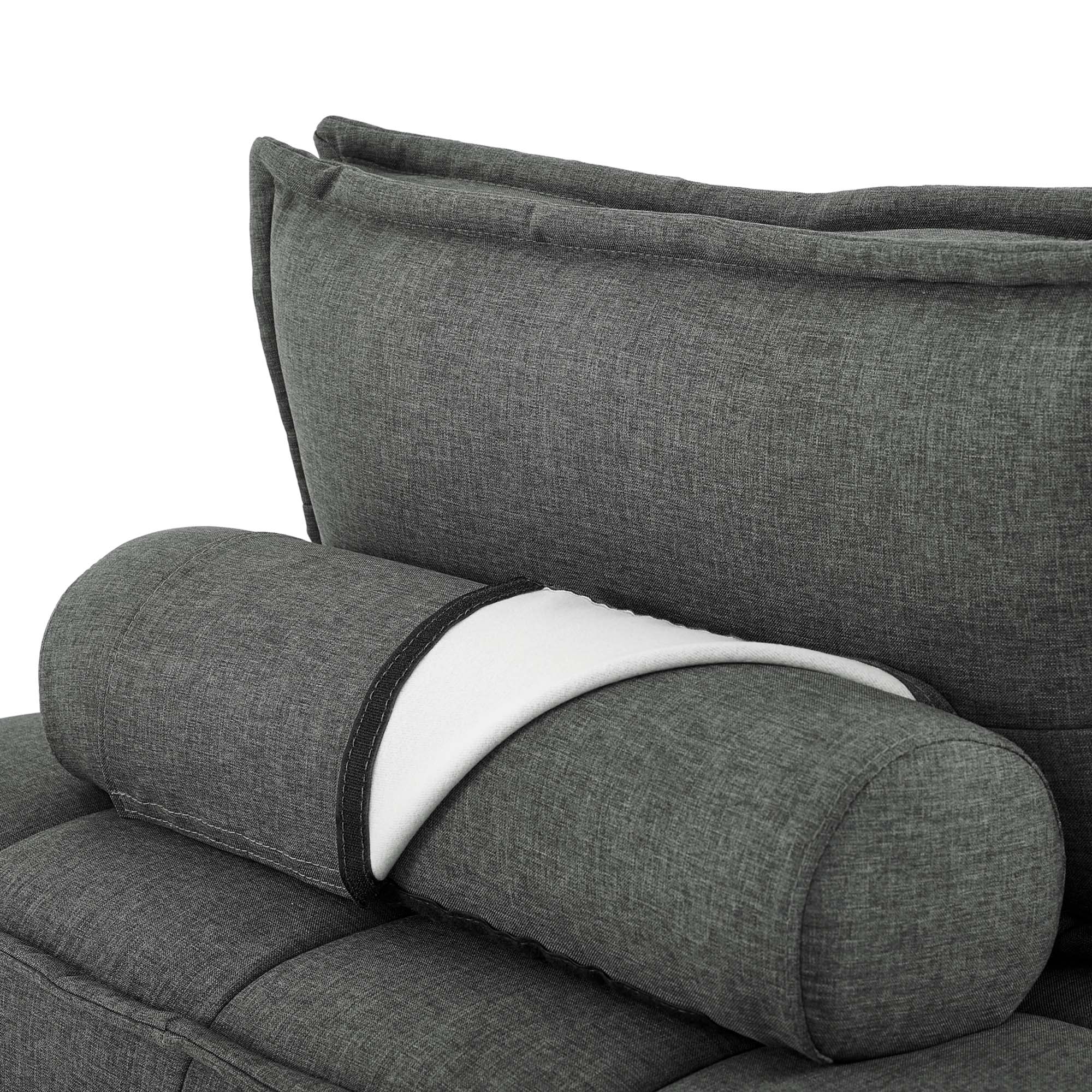Chaise sans accoudoirs en tissu capitonné Saunter