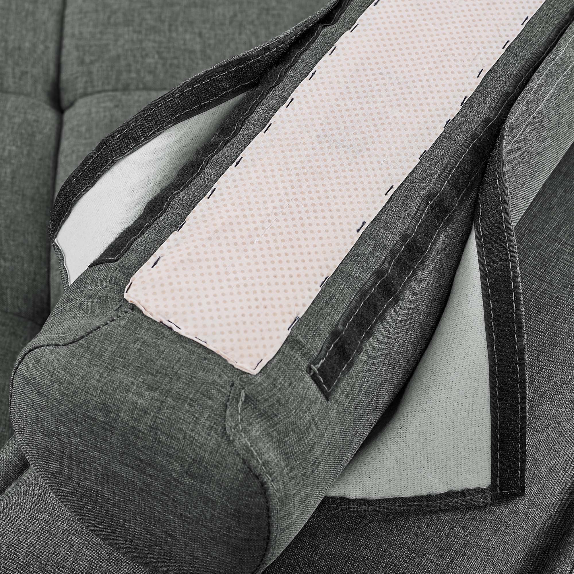 Chaise sans accoudoirs en tissu capitonné Saunter