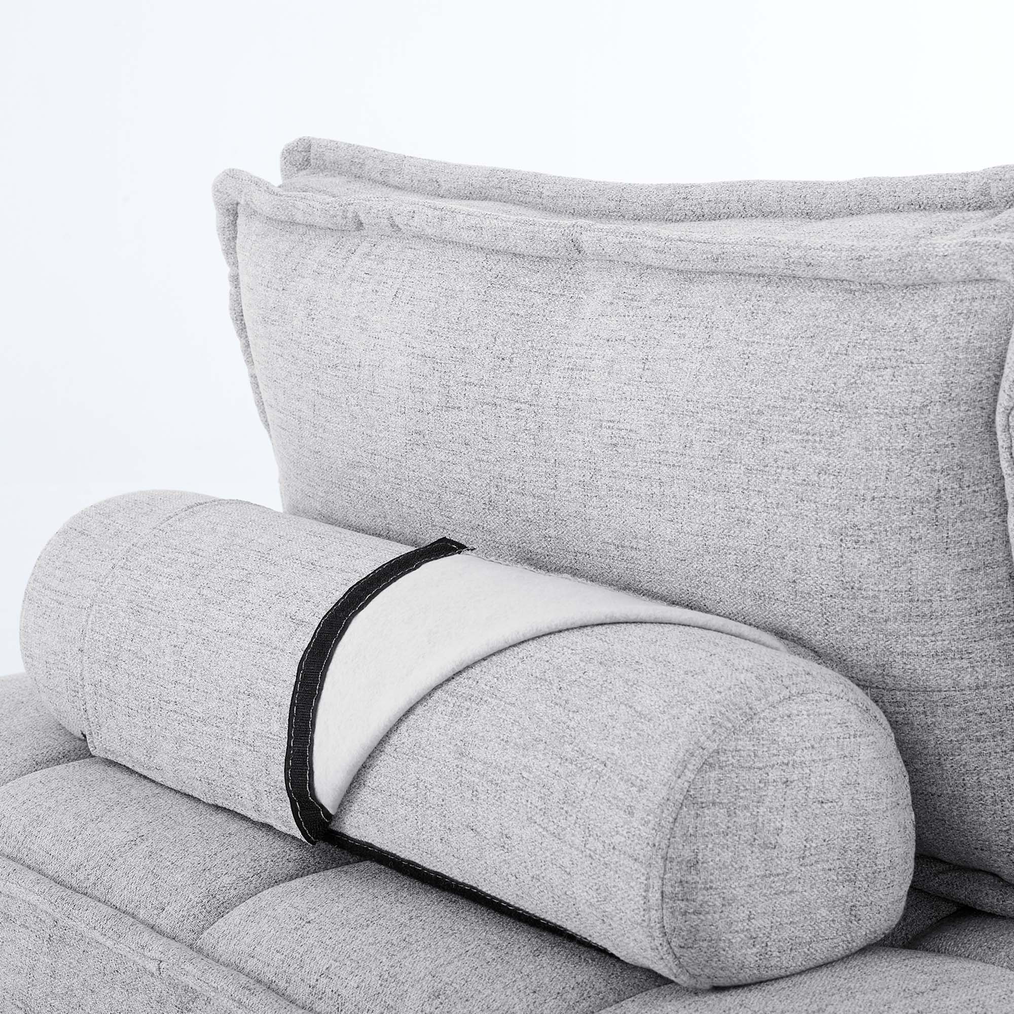 Chaise sans accoudoirs en tissu capitonné Saunter