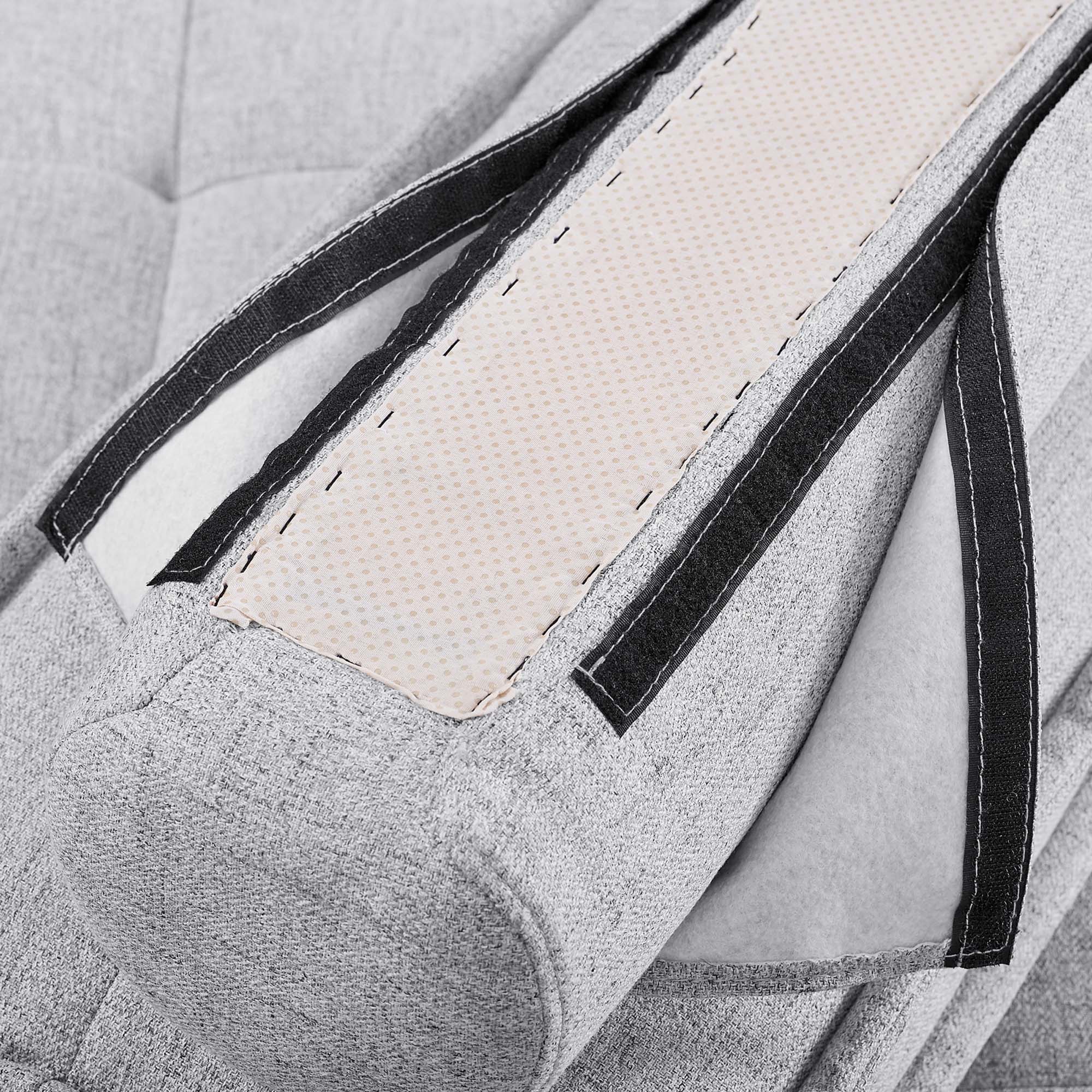 Chaise sans accoudoirs en tissu capitonné Saunter