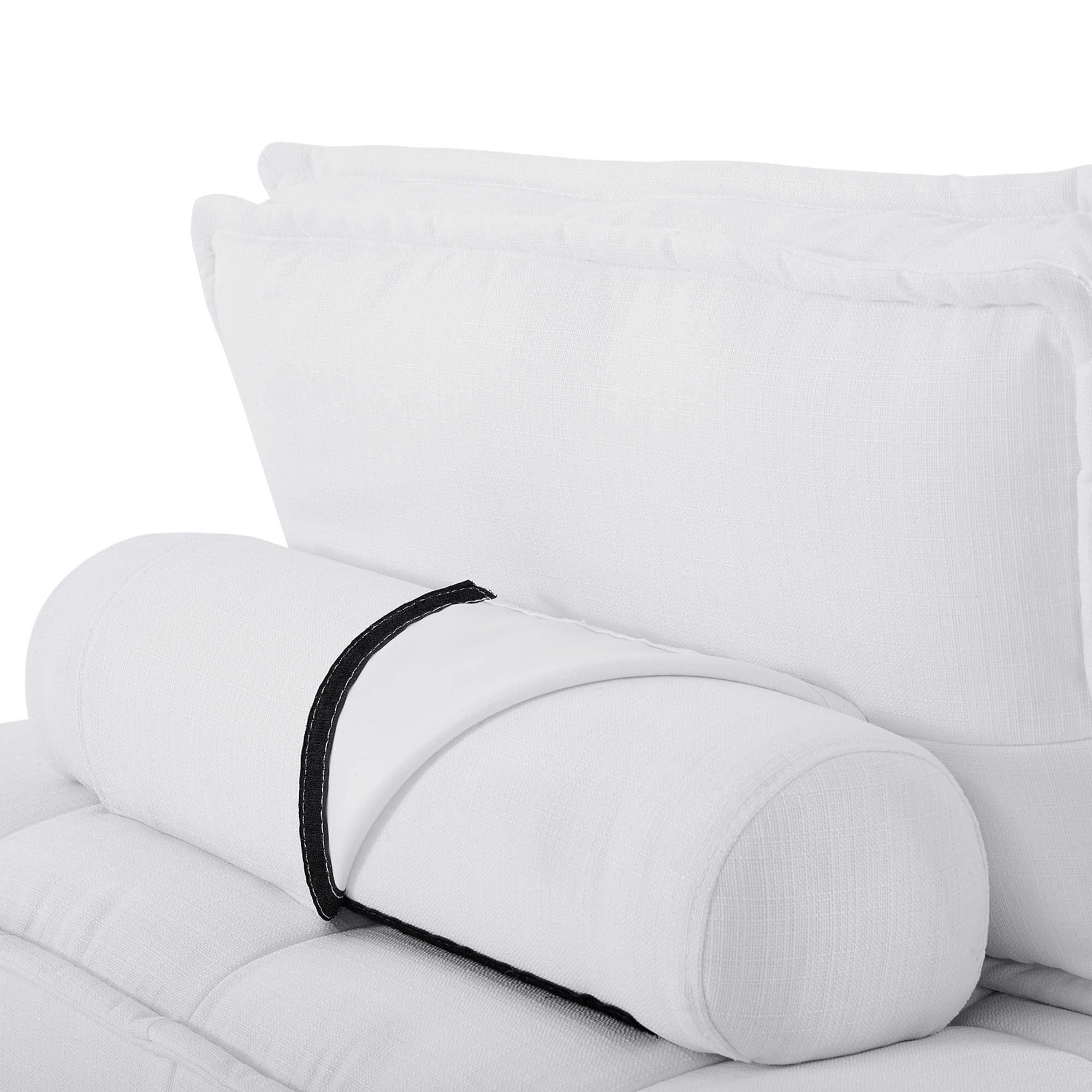 Chaise sans accoudoirs en tissu capitonné Saunter