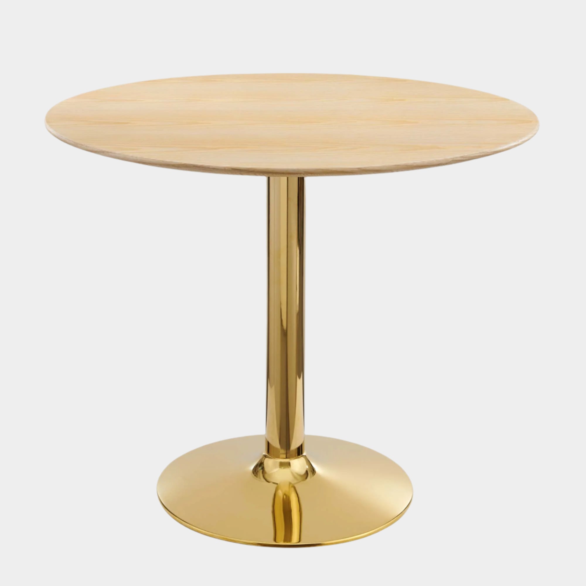 Verne 35" Dining Table in Gold Natural