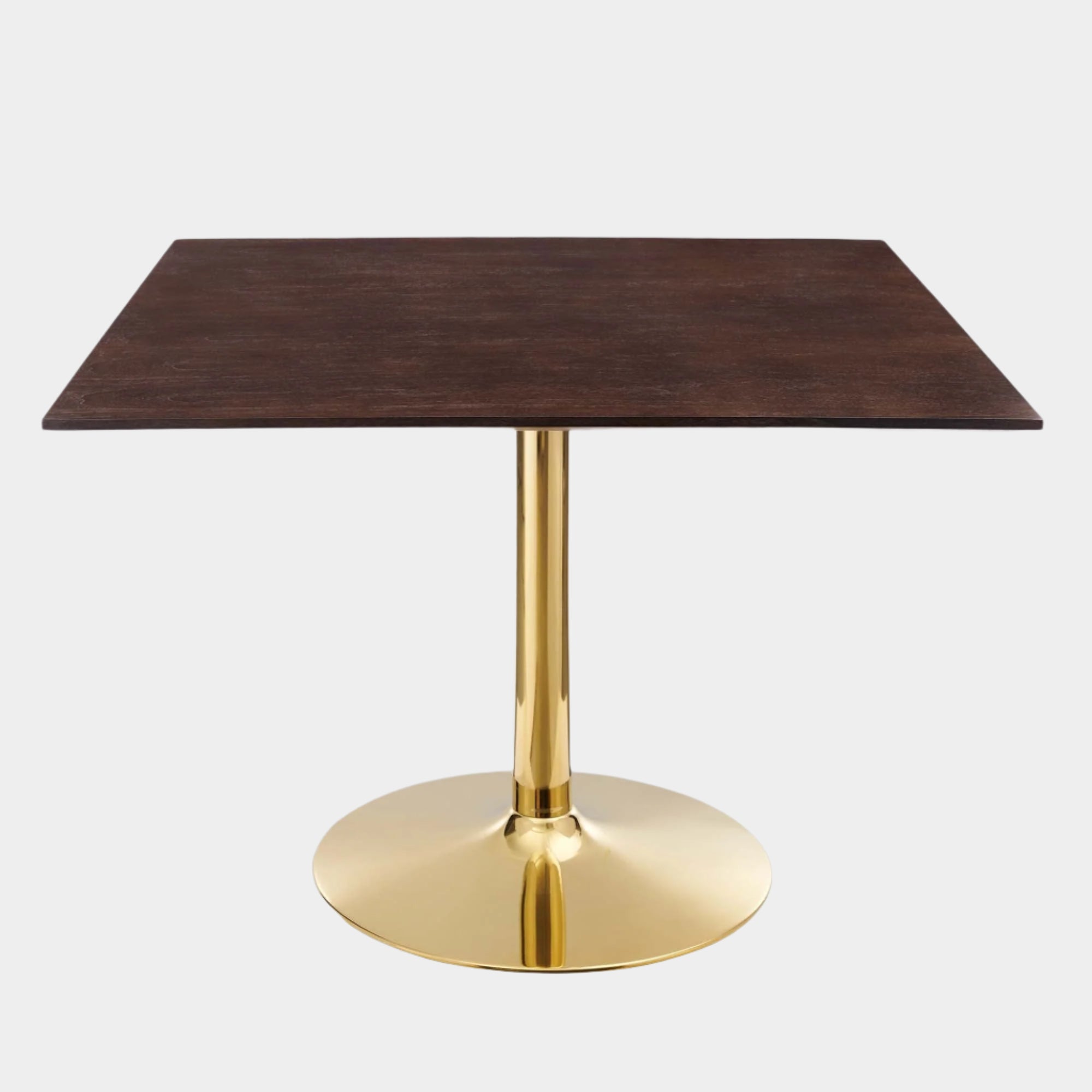 Verne 40" Square Dining Table in Gold Cherry Walnut