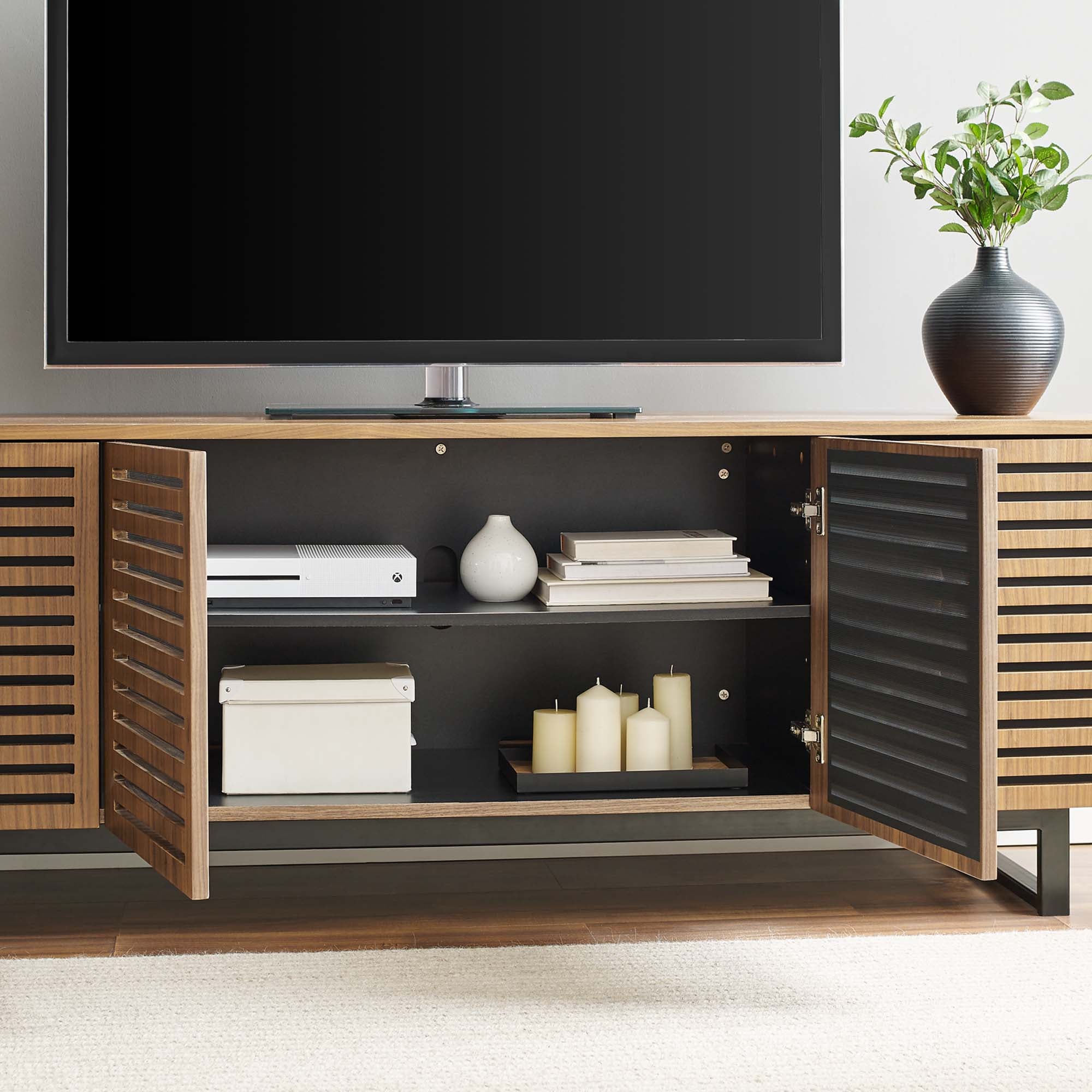 Parker 73" TV Stand in Walnut