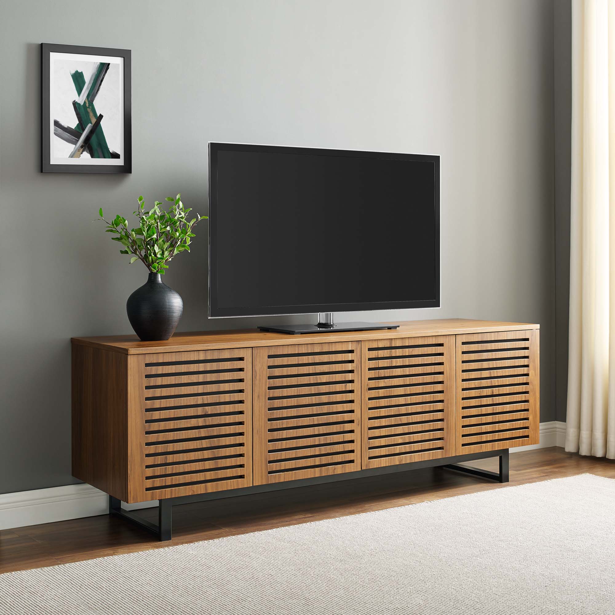 Parker 73" TV Stand in Walnut