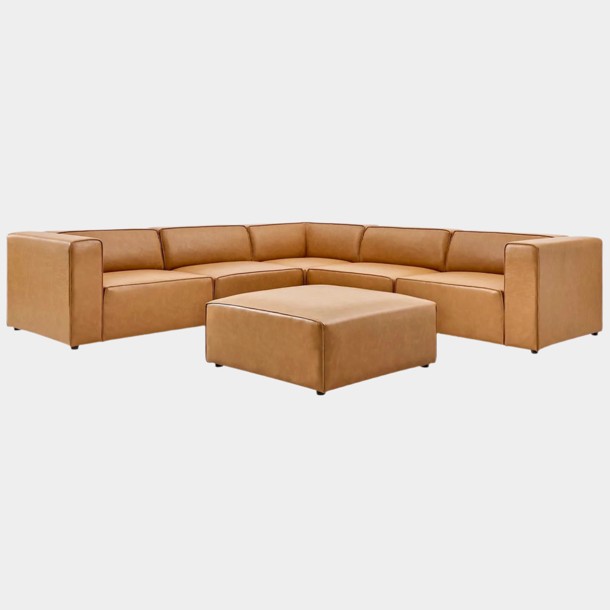 Mingle Vegan Leather 6-Piece Furniture Set