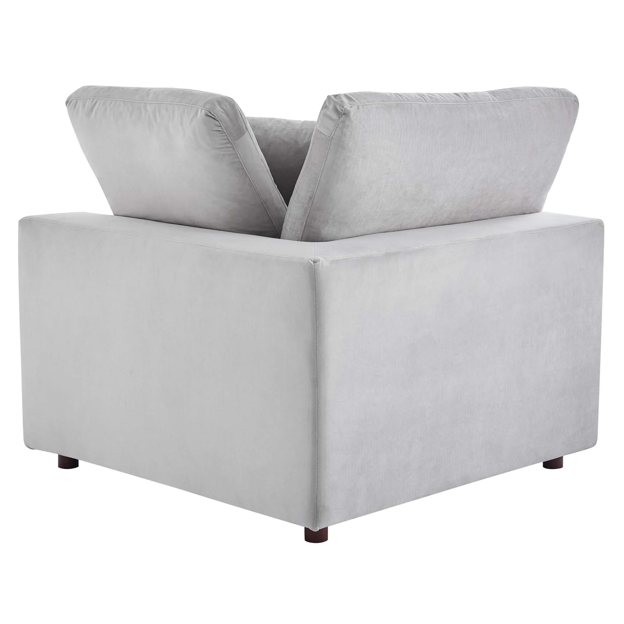 Chaise sans accoudoirs rembourrée en duvet Commix