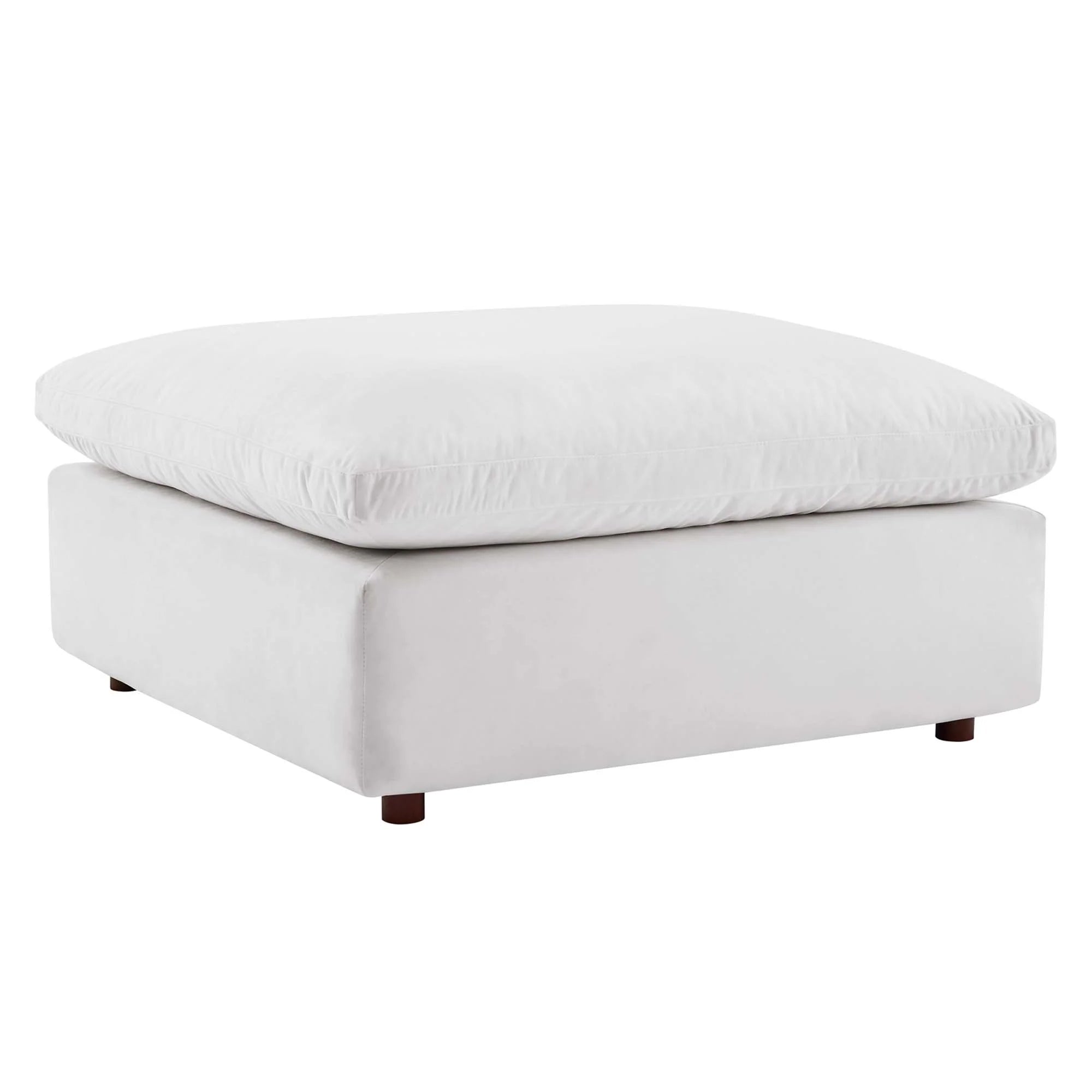 Chaise sans accoudoirs rembourrée en duvet Commix