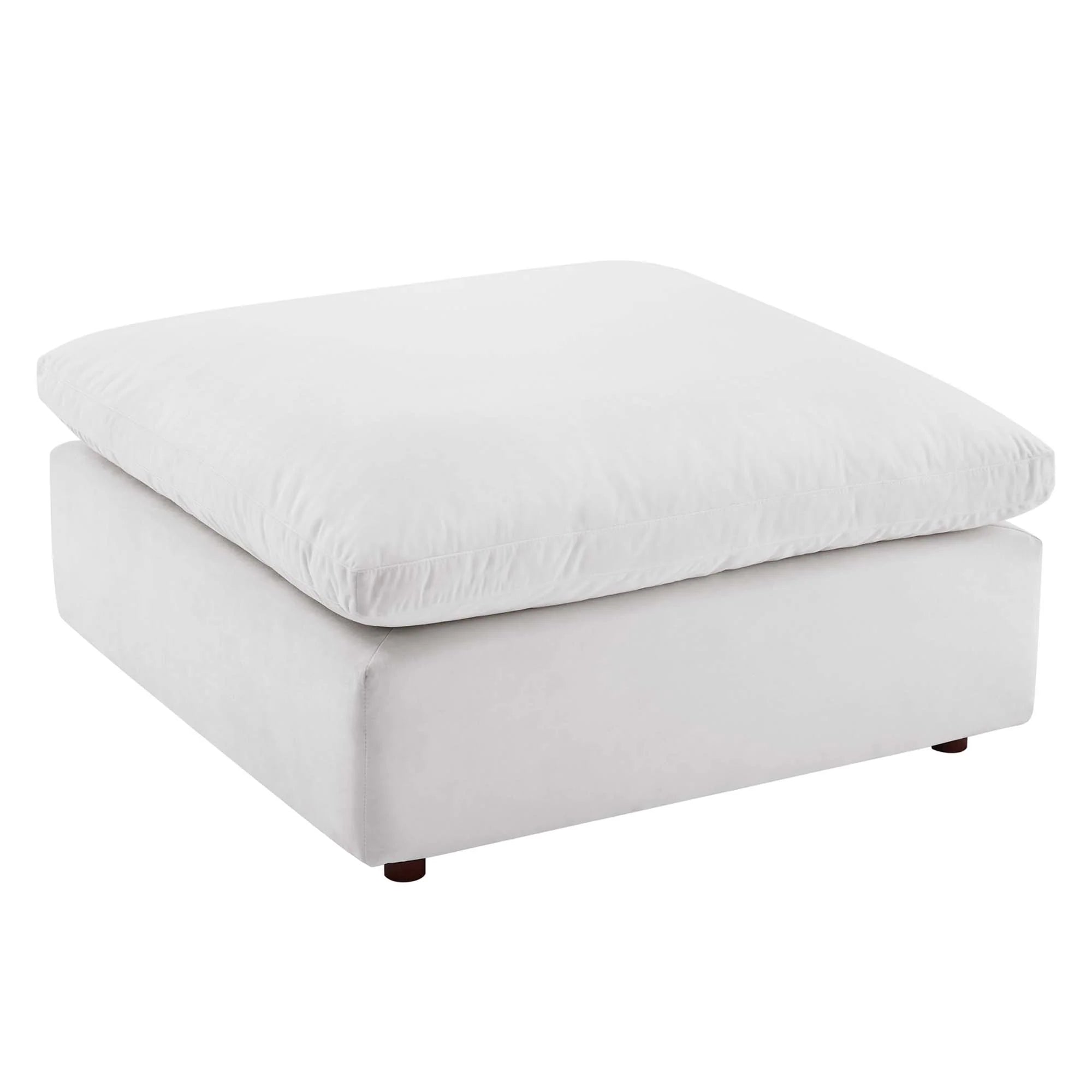 Chaise sans accoudoirs rembourrée en duvet Commix