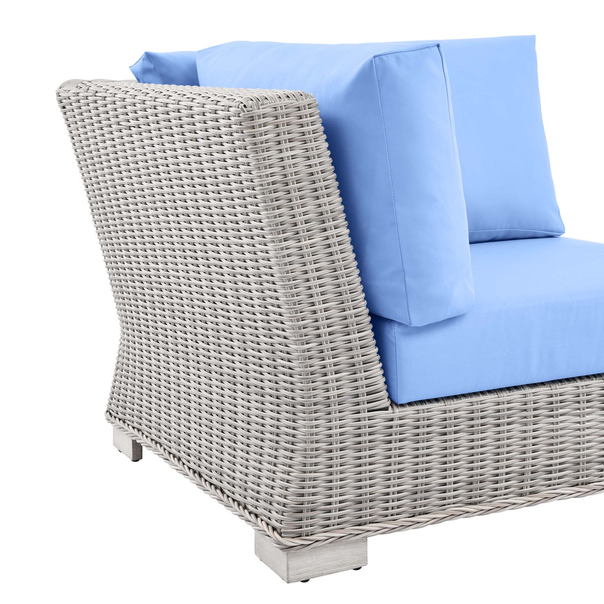 Conway Outdoor Patio Wicker Rattan Corner Chair