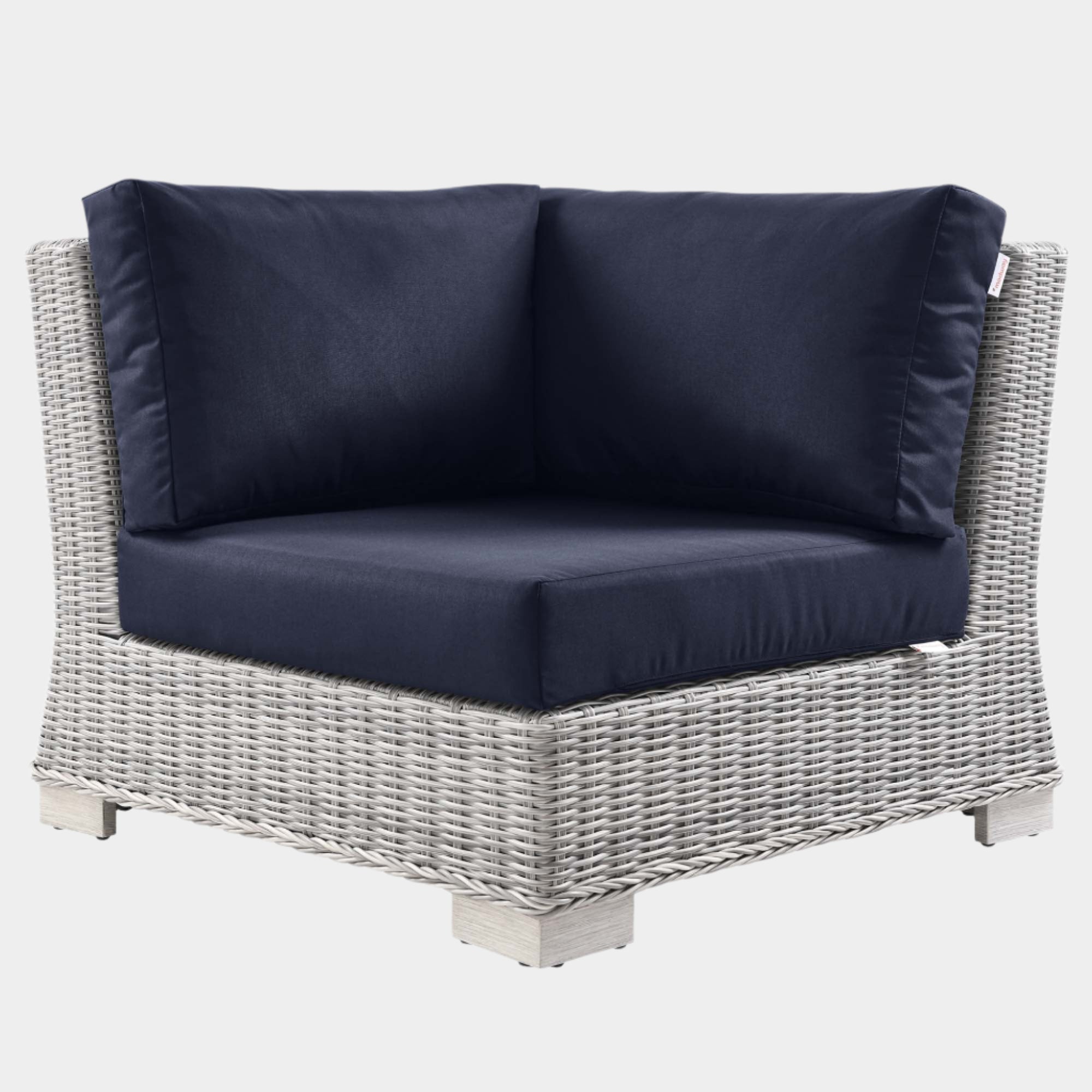 Conway Outdoor Patio Wicker Rattan Corner Chair