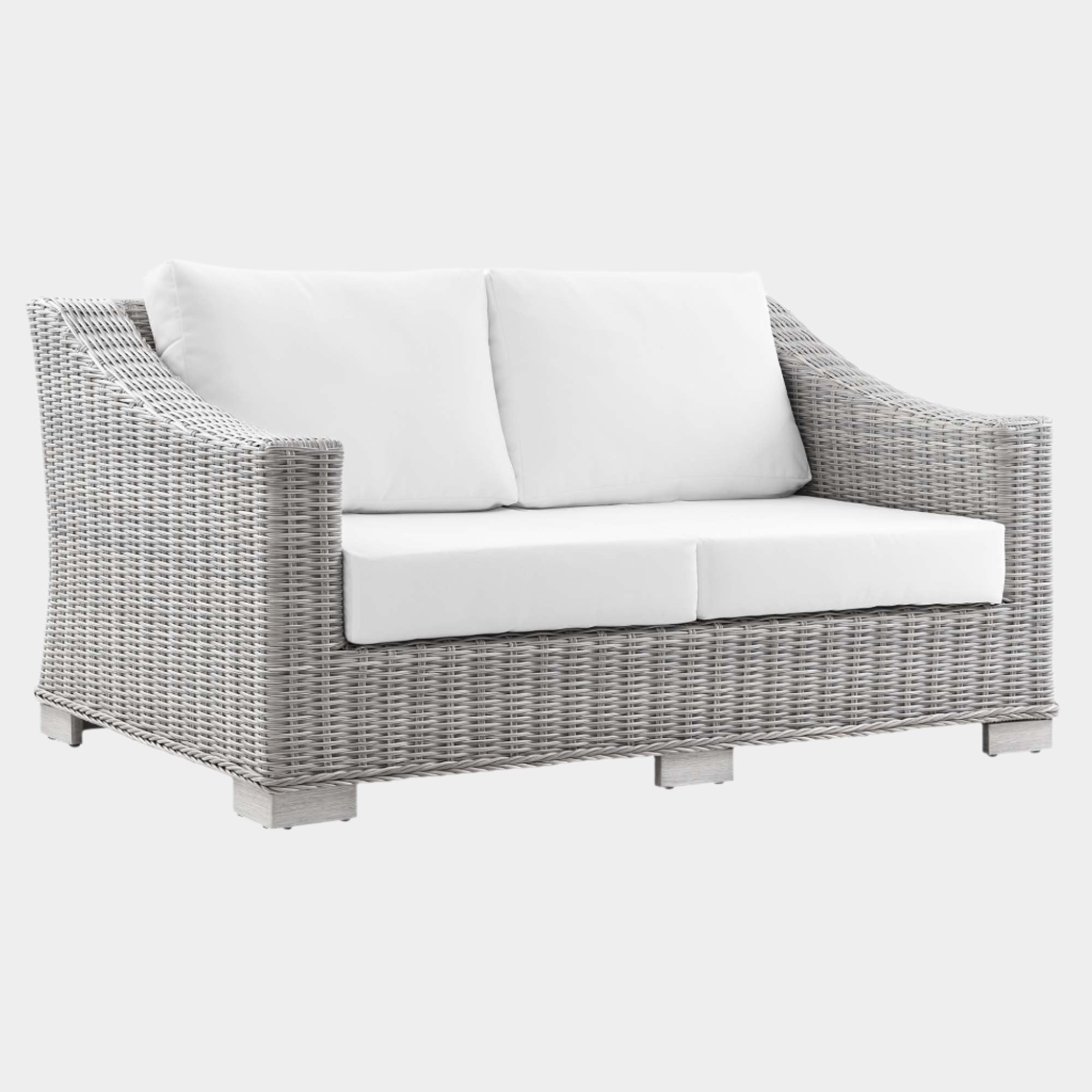 Conway Outdoor Patio Wicker Rattan Loveseat