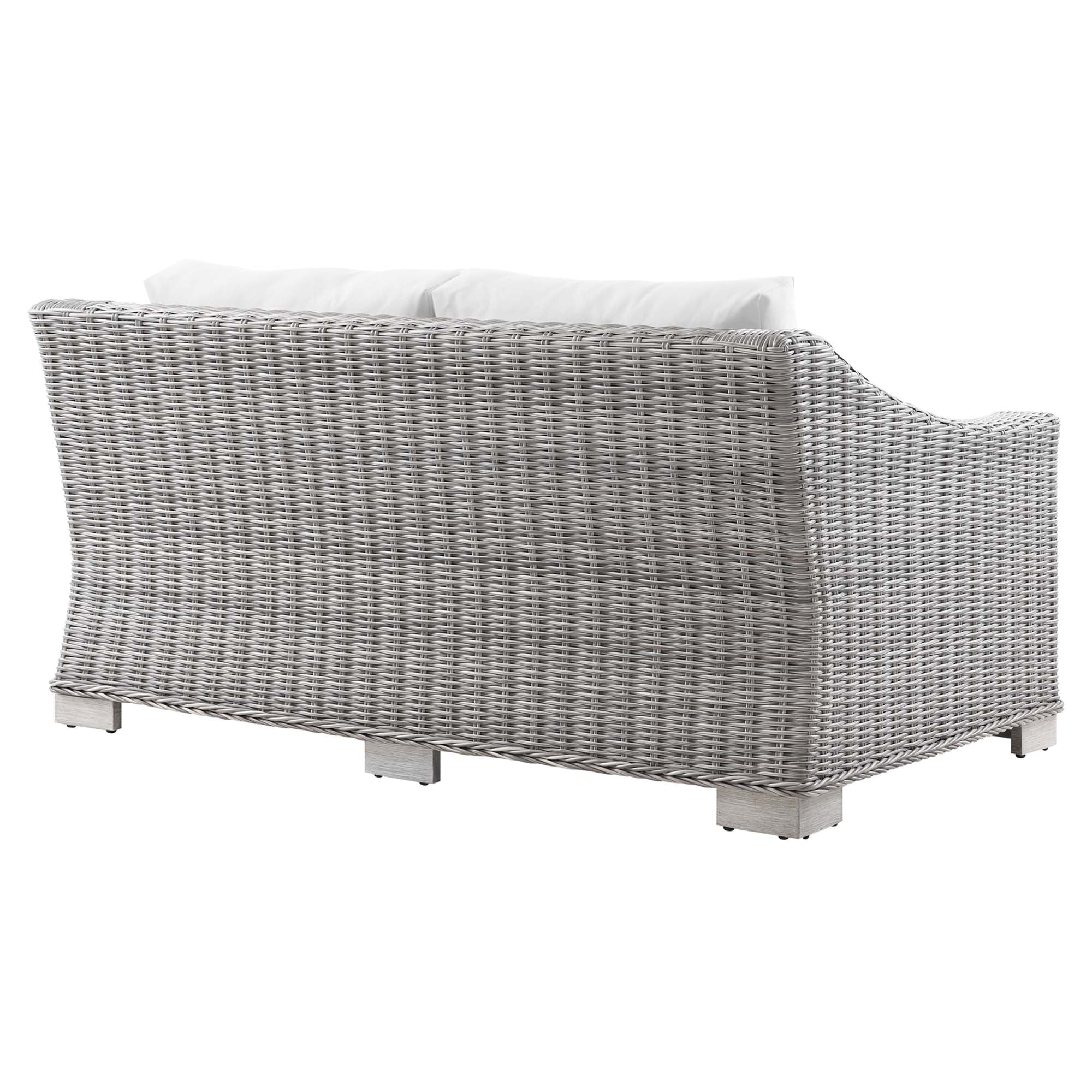 Conway Outdoor Patio Wicker Rattan Loveseat