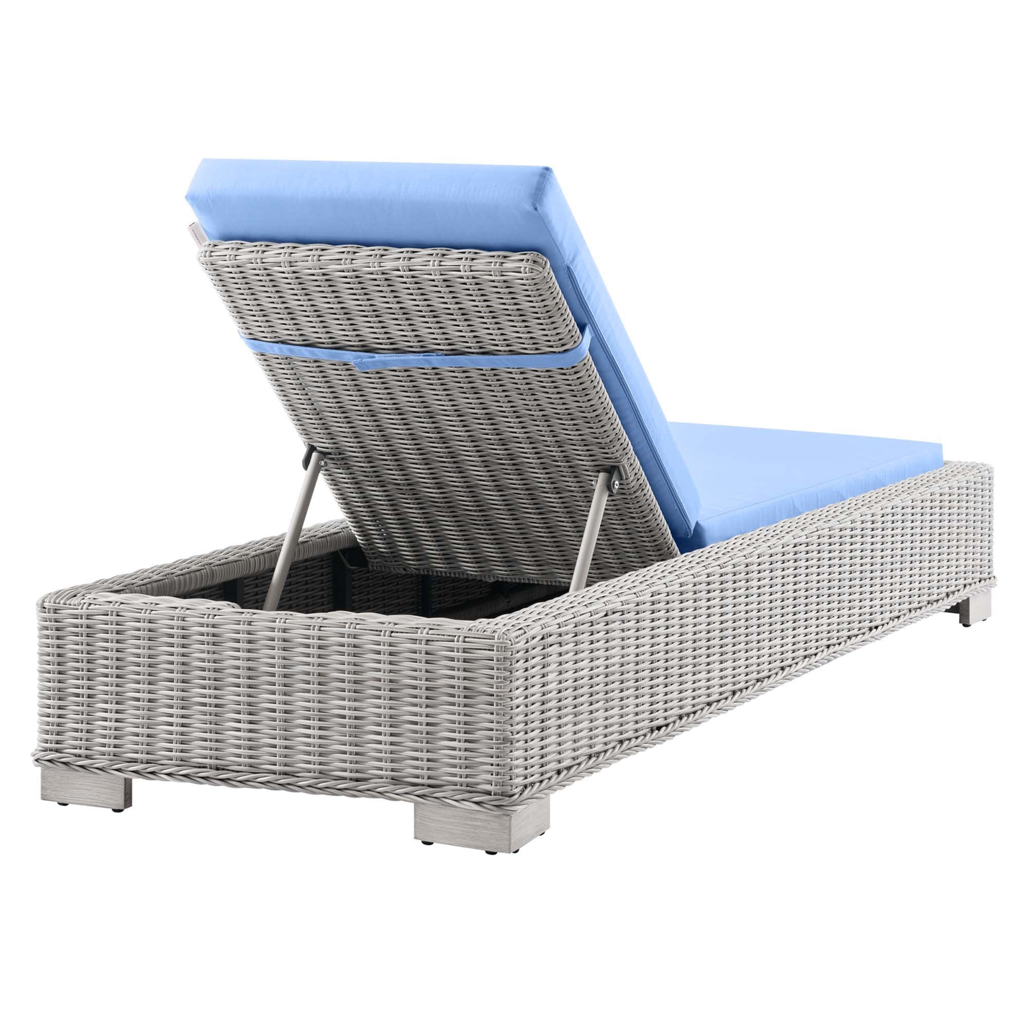 Conway Outdoor Patio Wicker Rattan Chaise Lounge