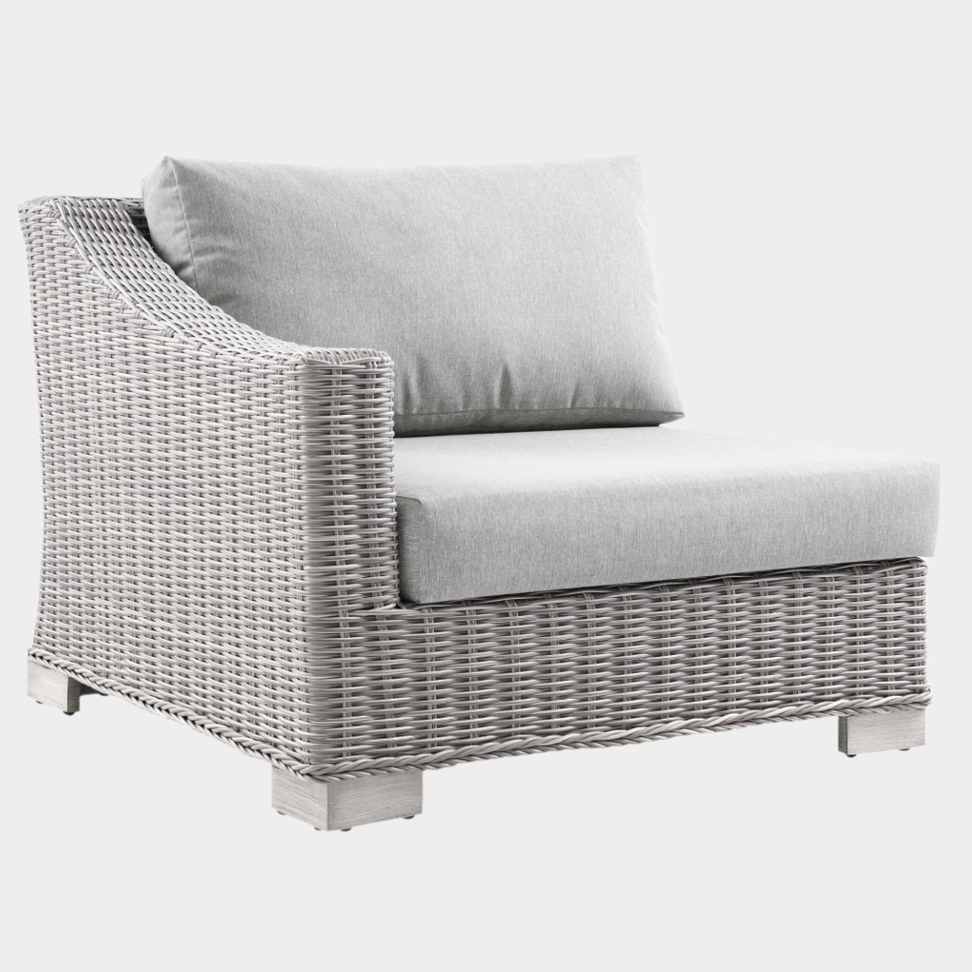 Conway Outdoor Patio Wicker Rattan Left-Arm Chair