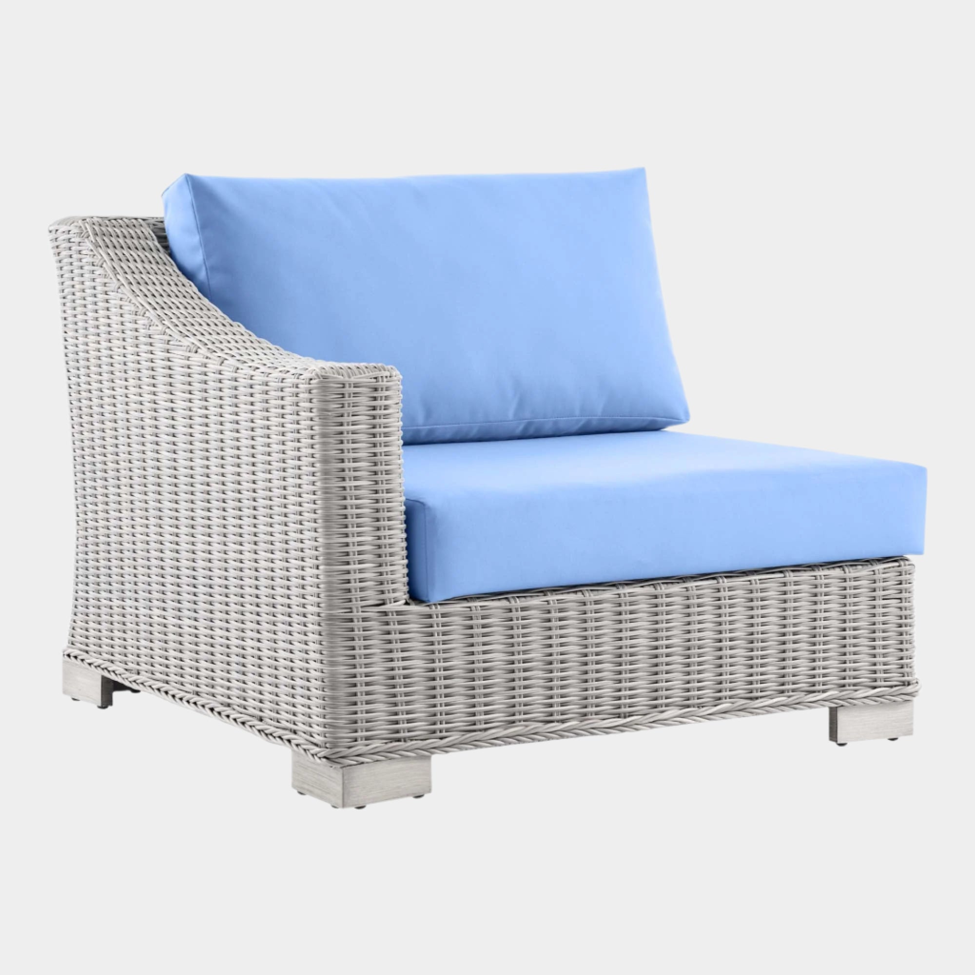 Conway Outdoor Patio Wicker Rattan Left-Arm Chair