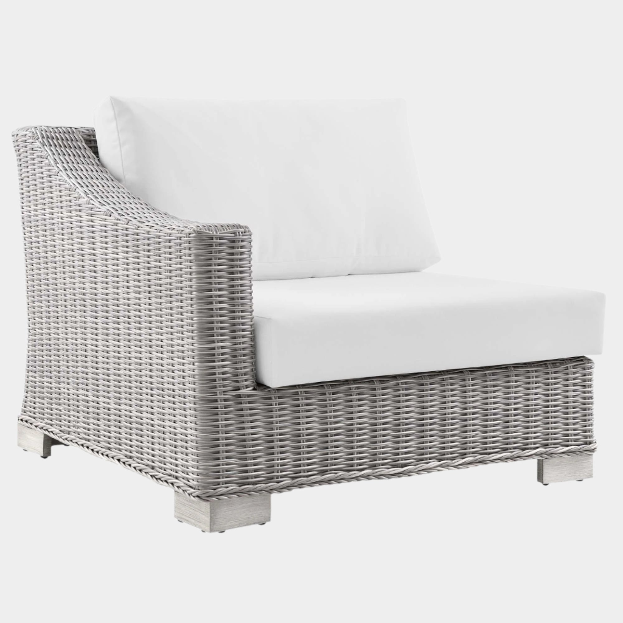 Conway Outdoor Patio Wicker Rattan Left-Arm Chair