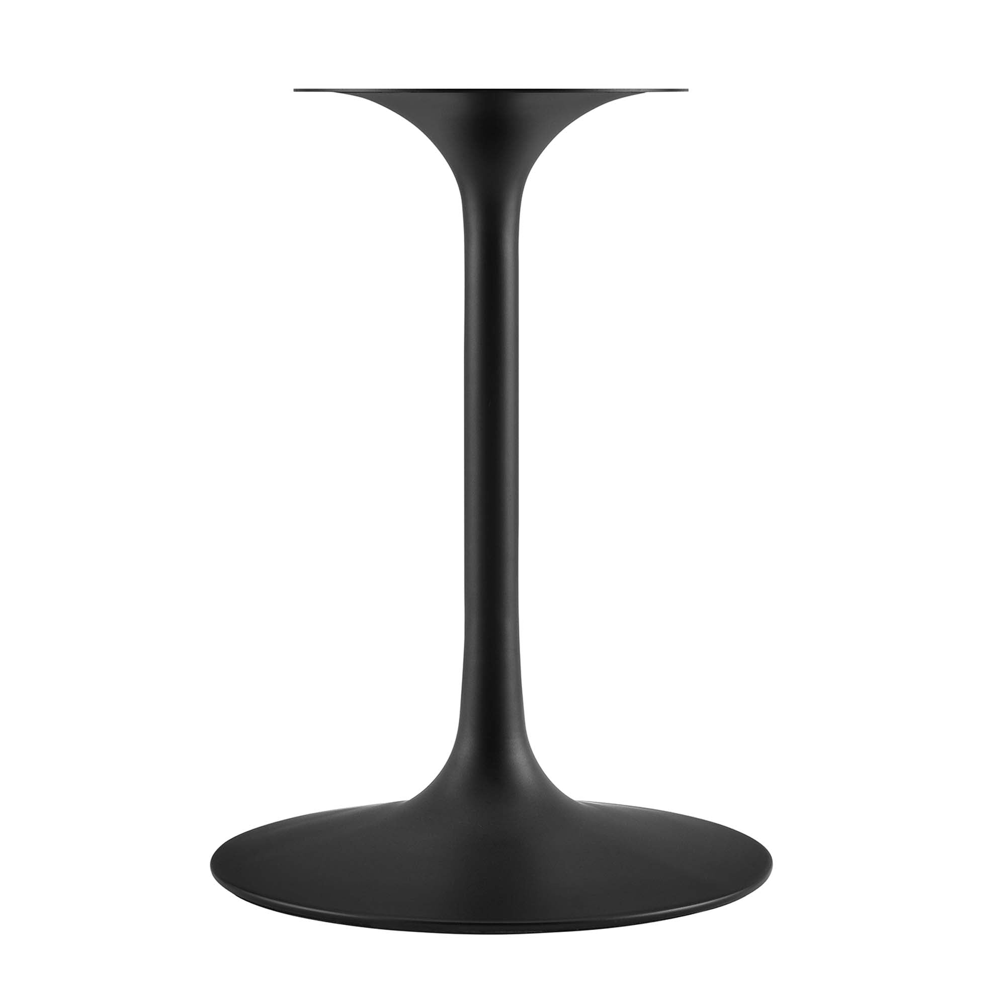 Lippa 42" Oval Artificial Marble Dining Table in Black Black