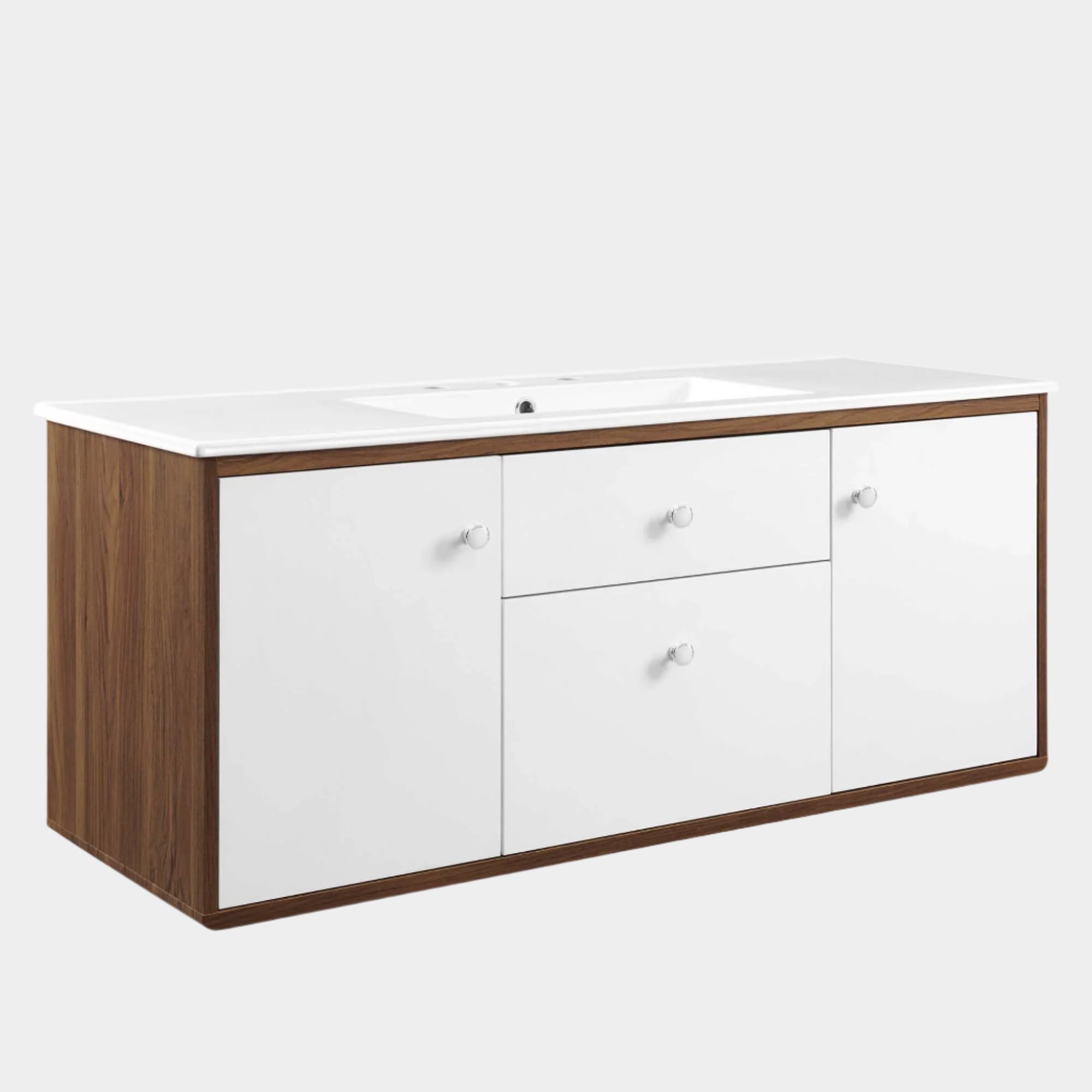 Transmit Wall-Mount Bathroom Vanity Basin Included