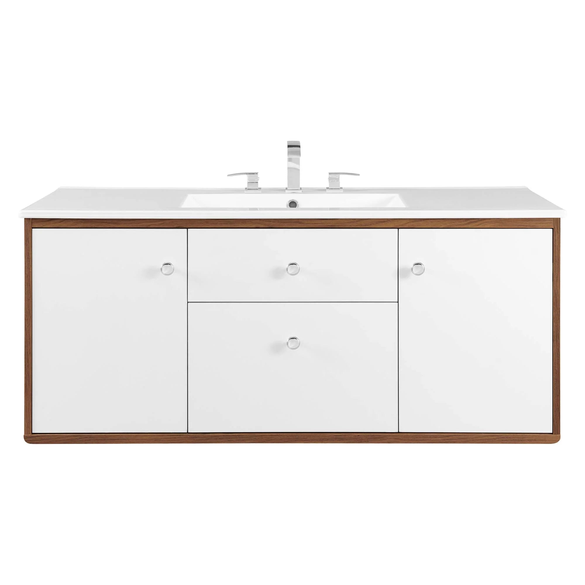 Transmit Wall-Mount Bathroom Vanity Basin Included