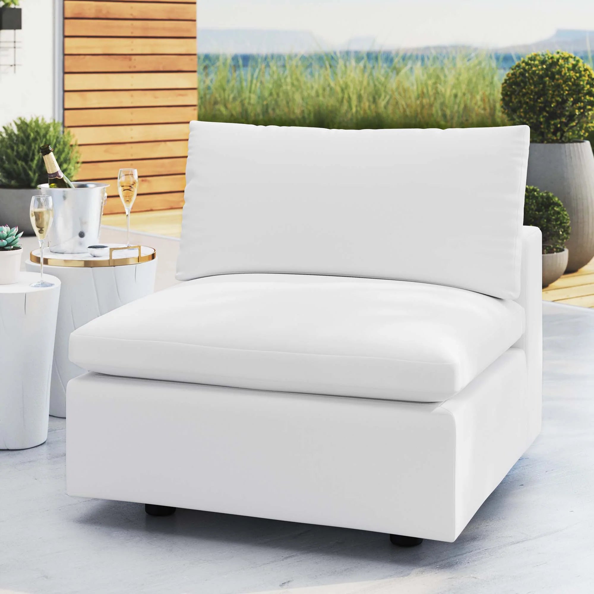 Commix Sunbrella® Outdoor Patio Armless