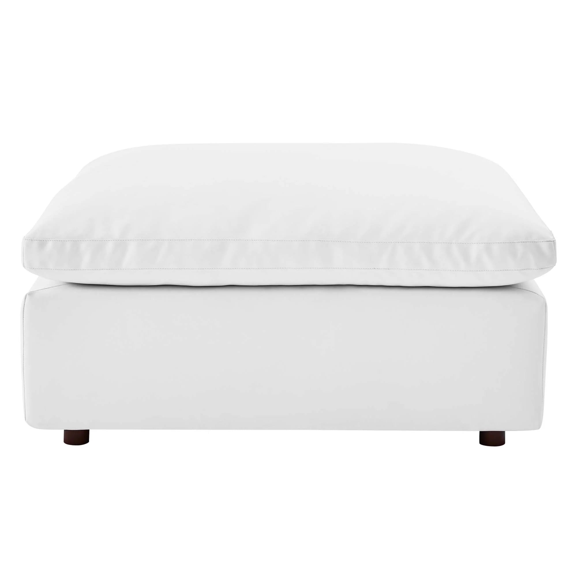 Chaise sans accoudoirs rembourrée en duvet Commix