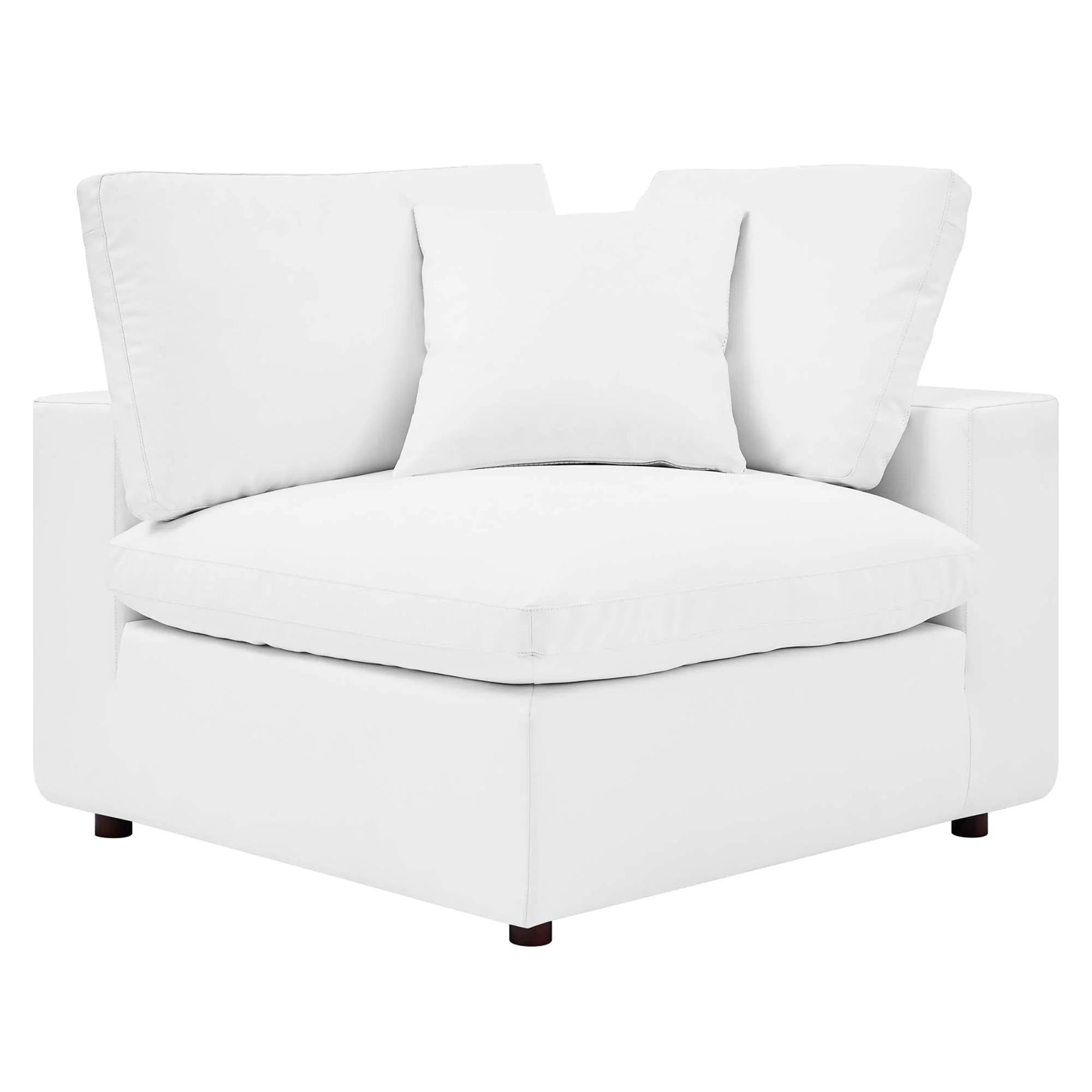 Chaise sans accoudoirs rembourrée en duvet Commix